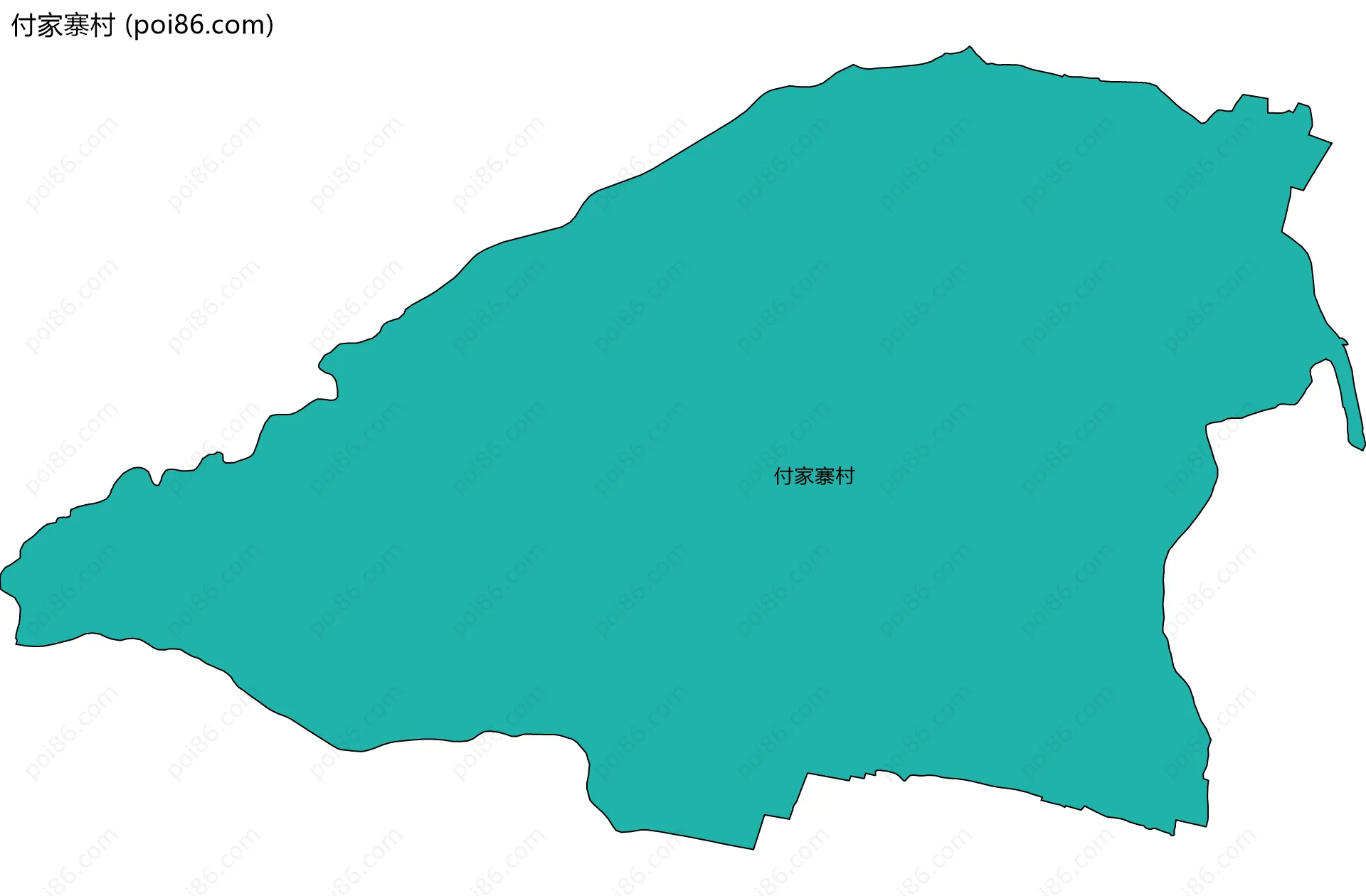 付家寨村边界地图