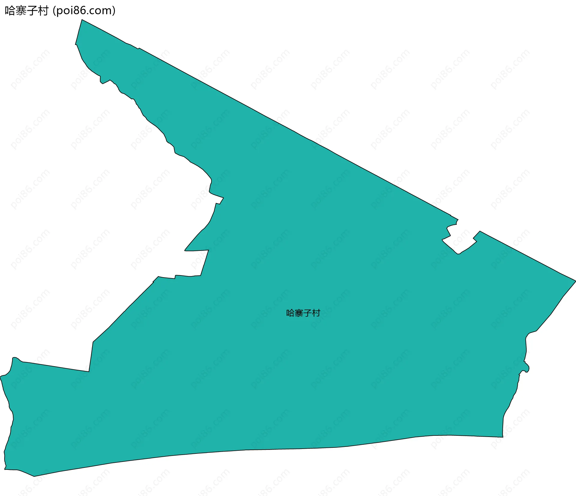 哈寨子村边界地图