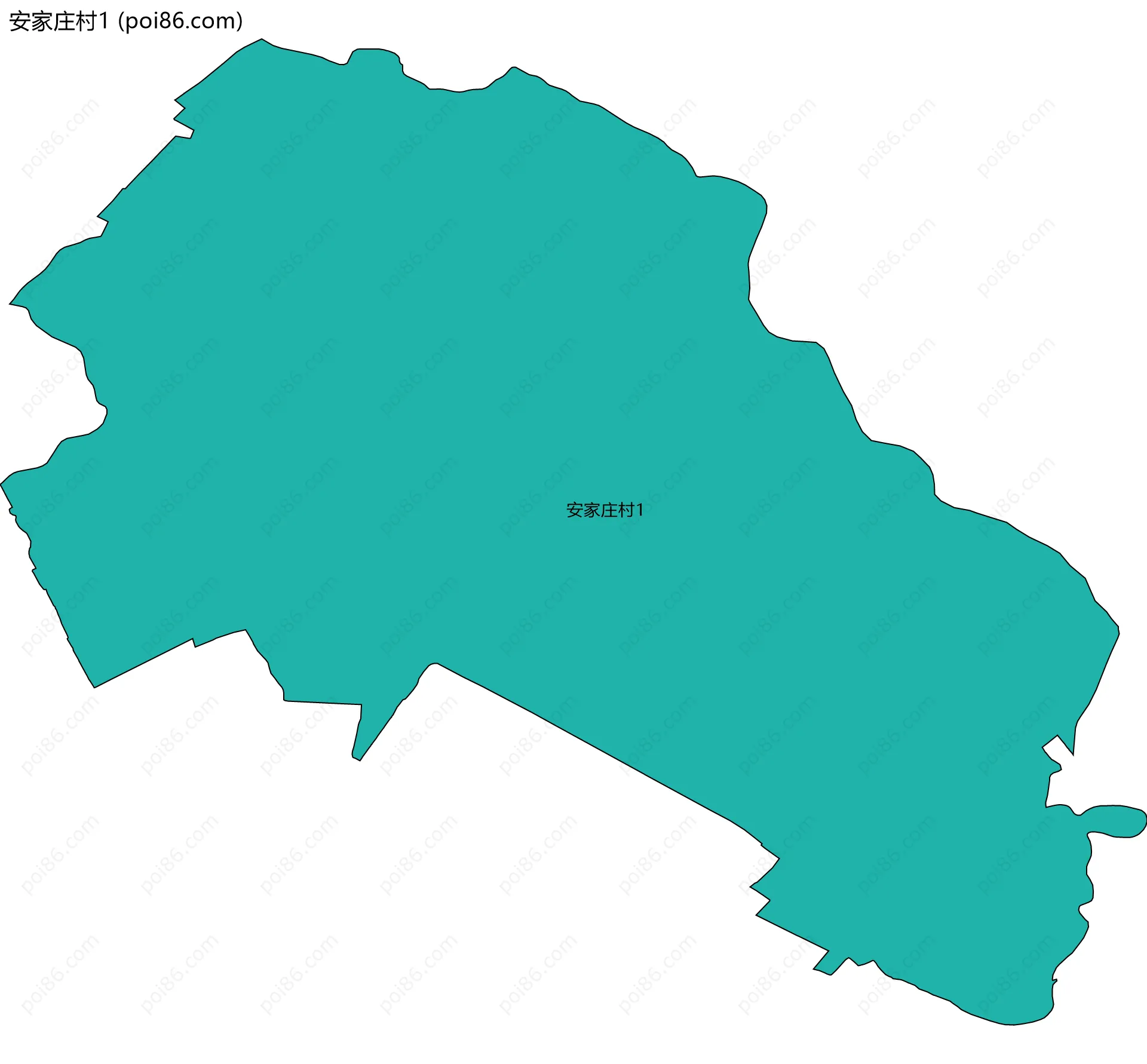 安家庄村1边界地图