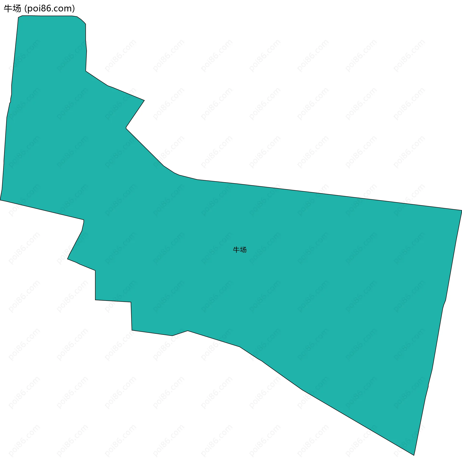 牛场边界地图