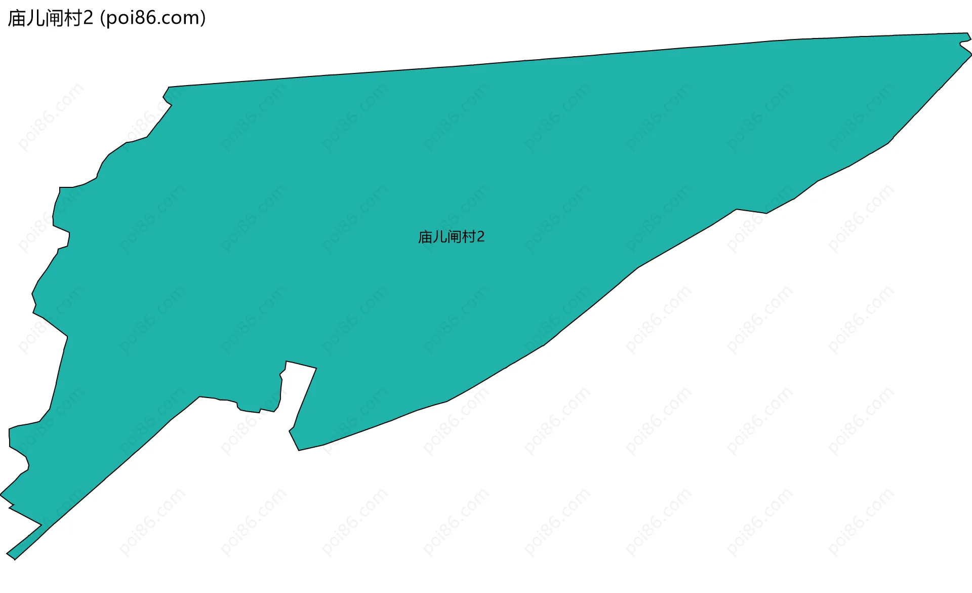 庙儿闸村2边界地图