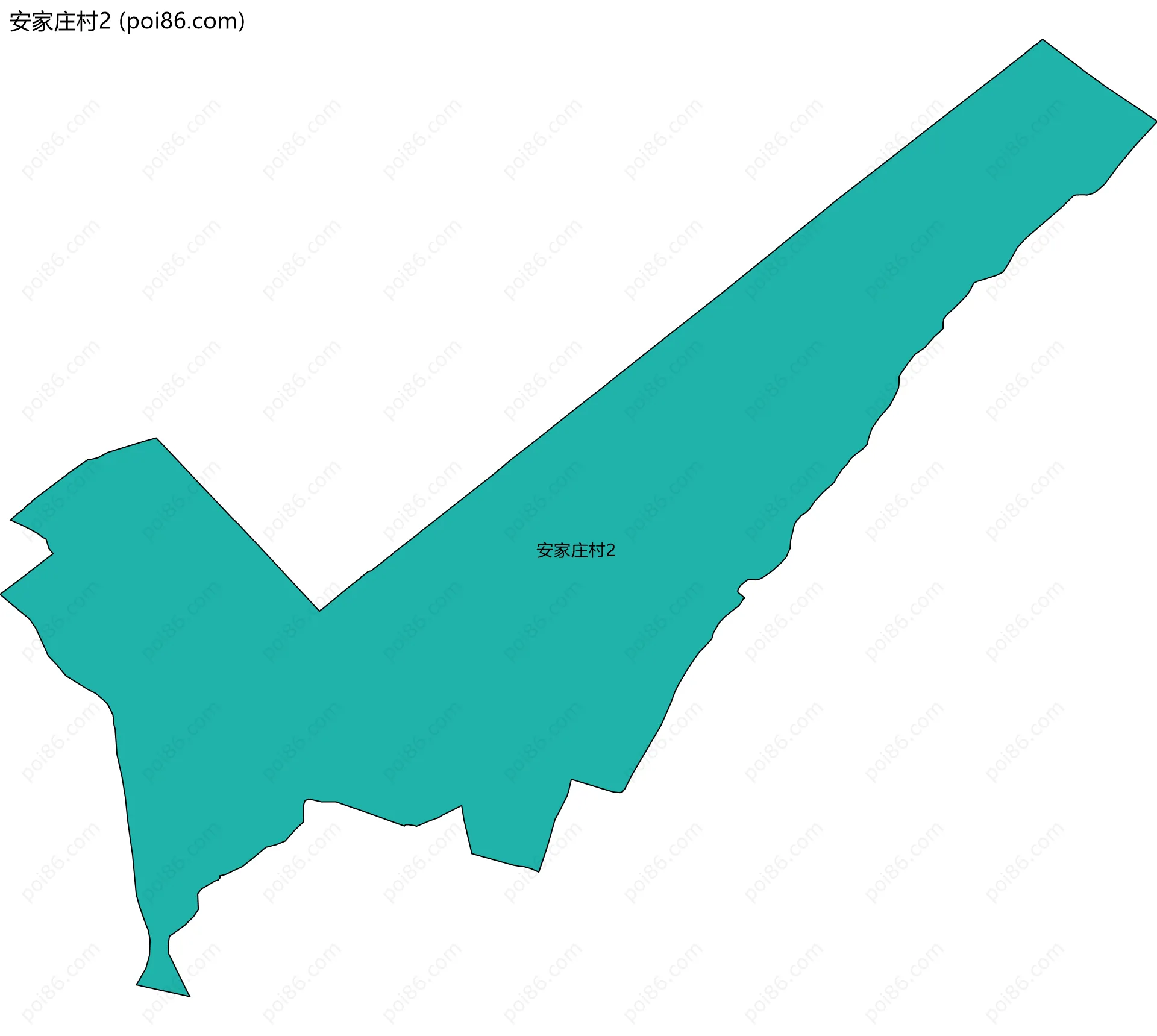 安家庄村2边界地图
