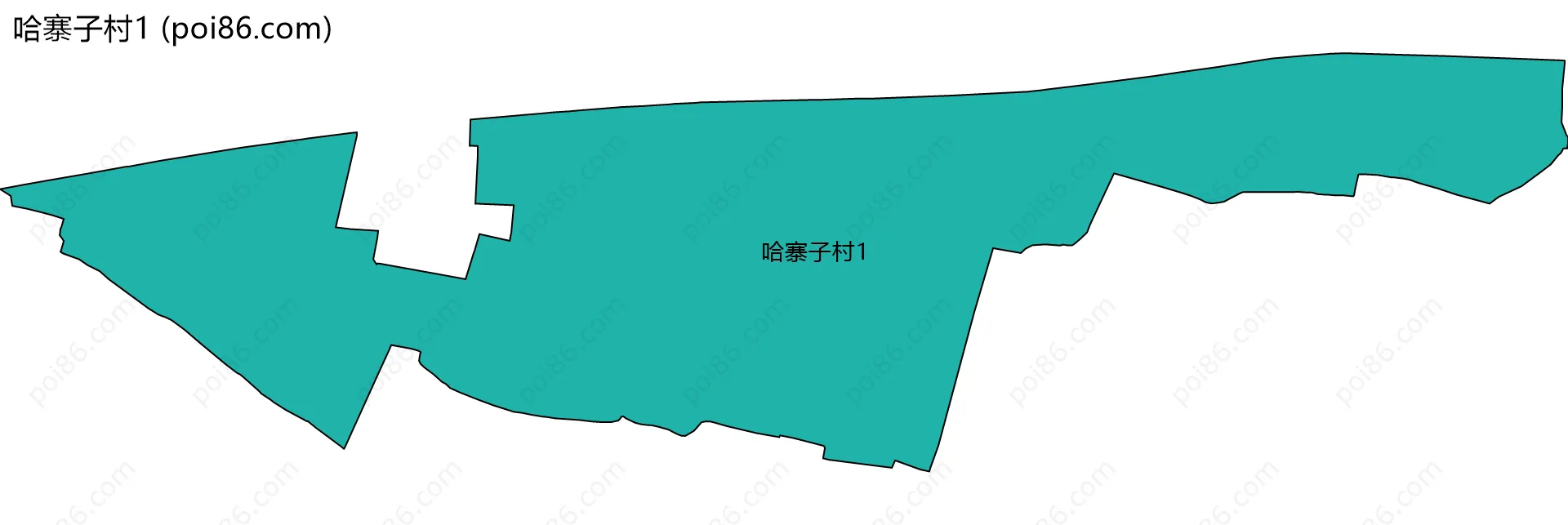 哈寨子村1边界地图