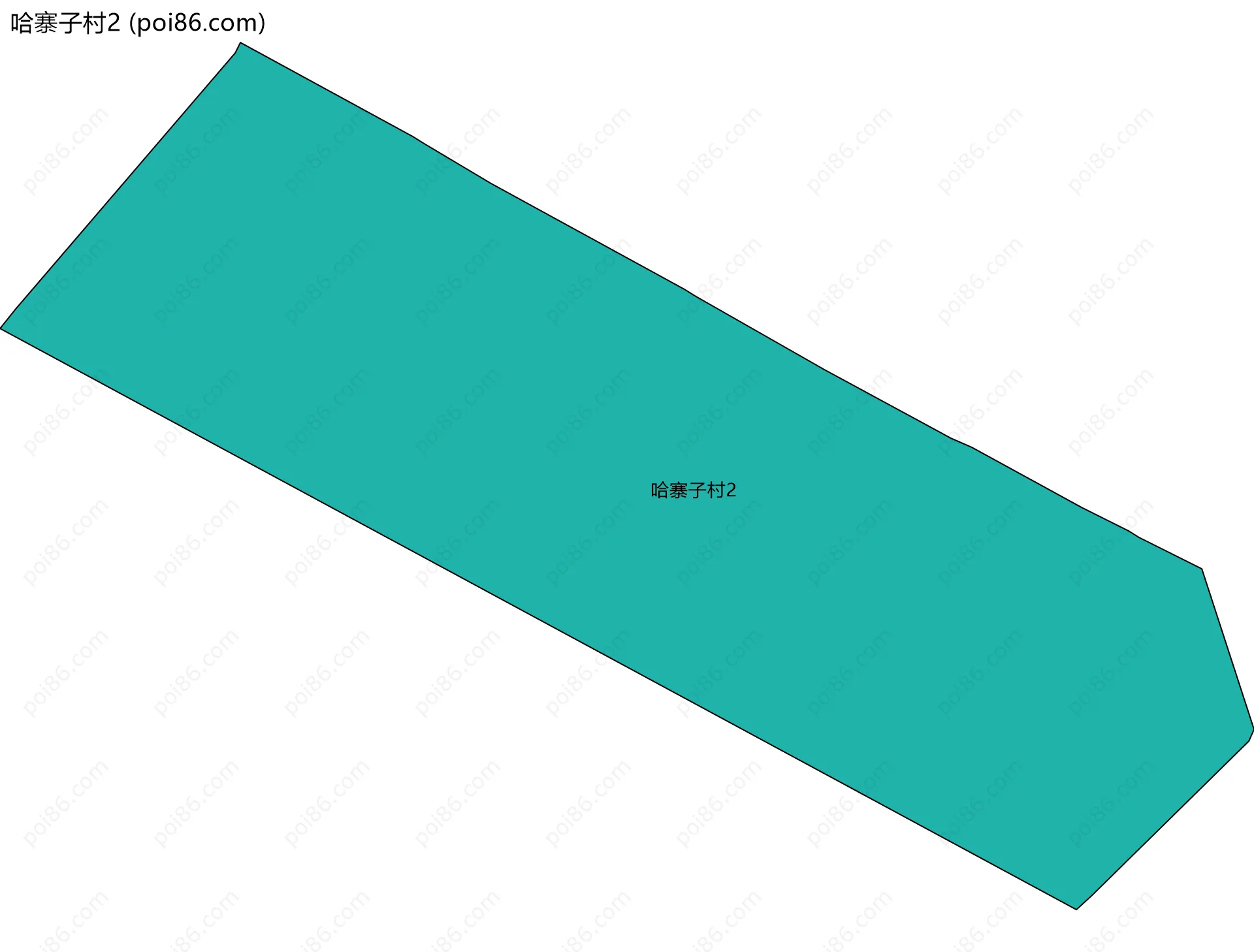 哈寨子村2边界地图