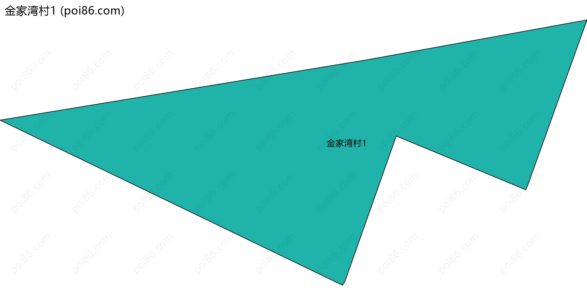 金家湾村1边界地图