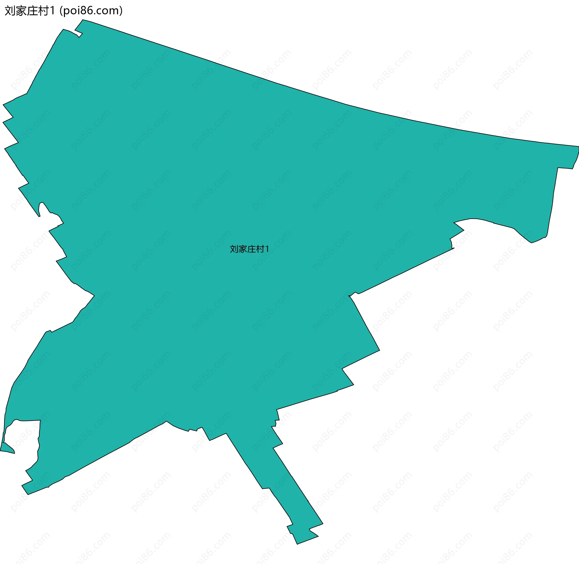 刘家庄村1边界地图