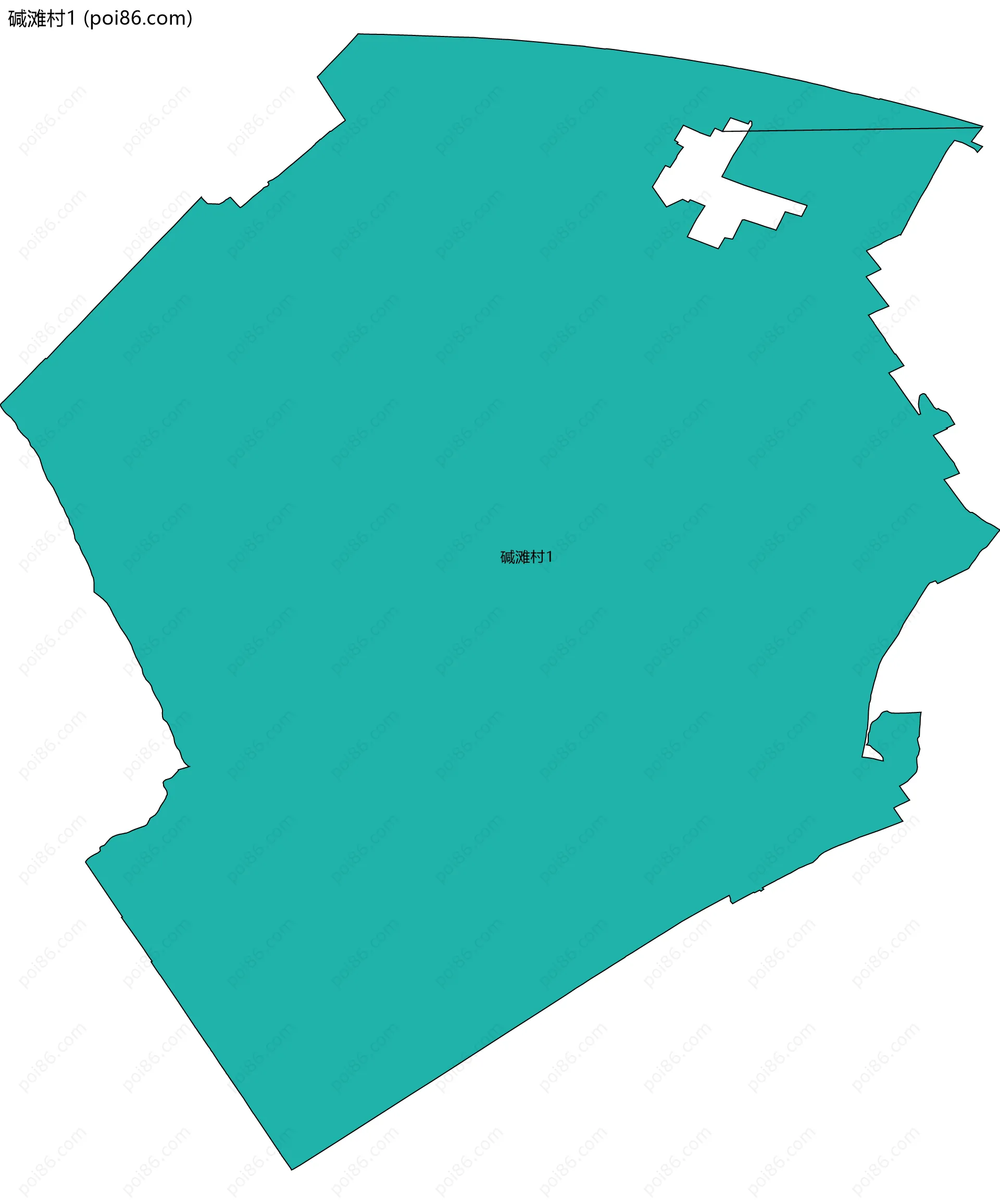 碱滩村1边界地图