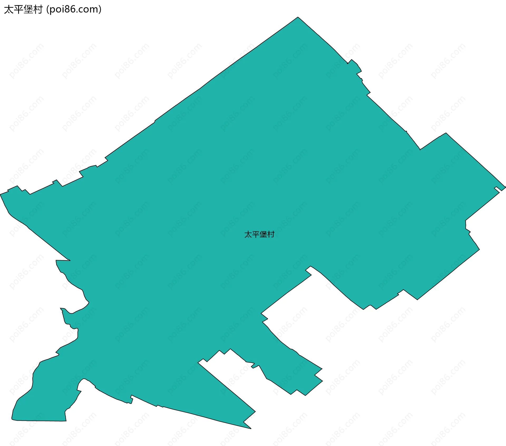 太平堡村边界地图