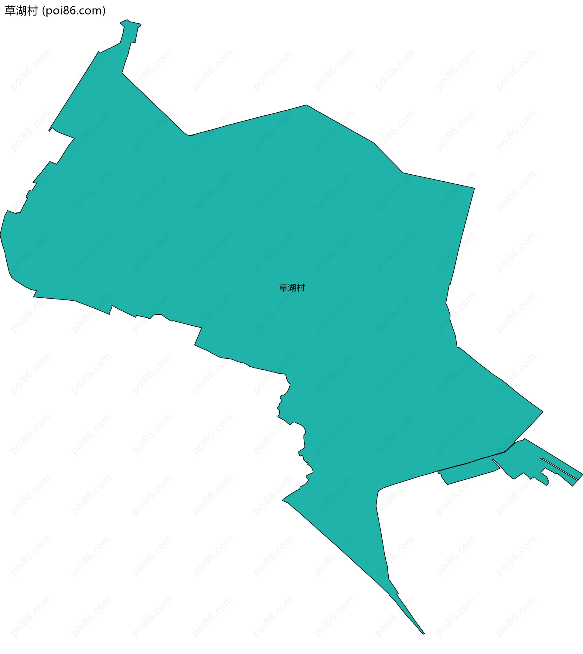 草湖村边界地图