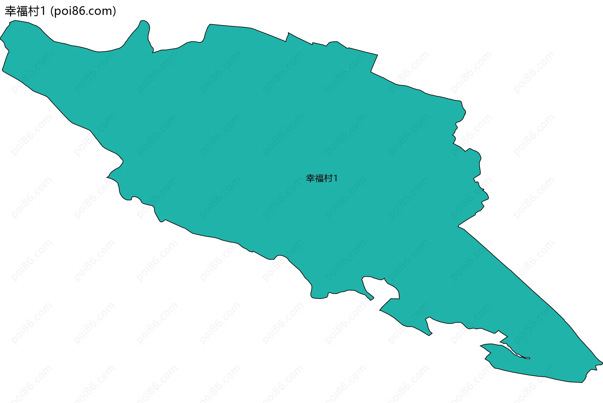 幸福村1边界地图