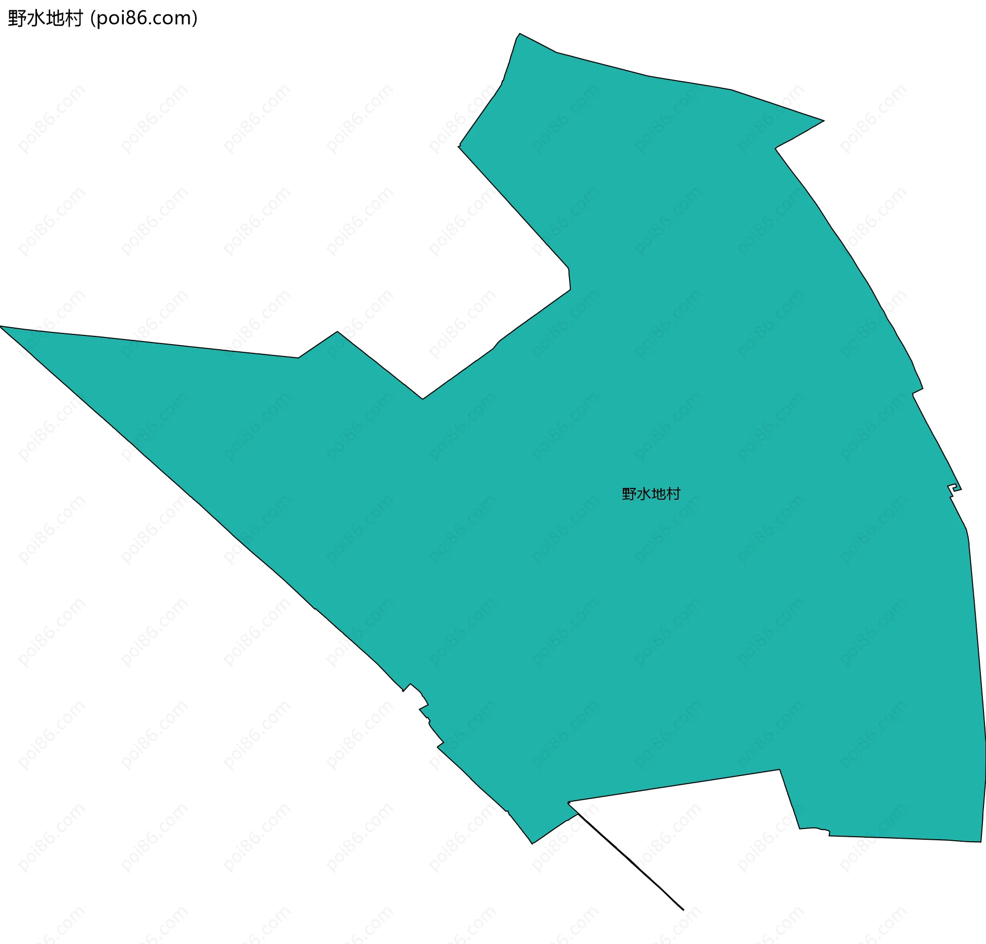 野水地村边界地图