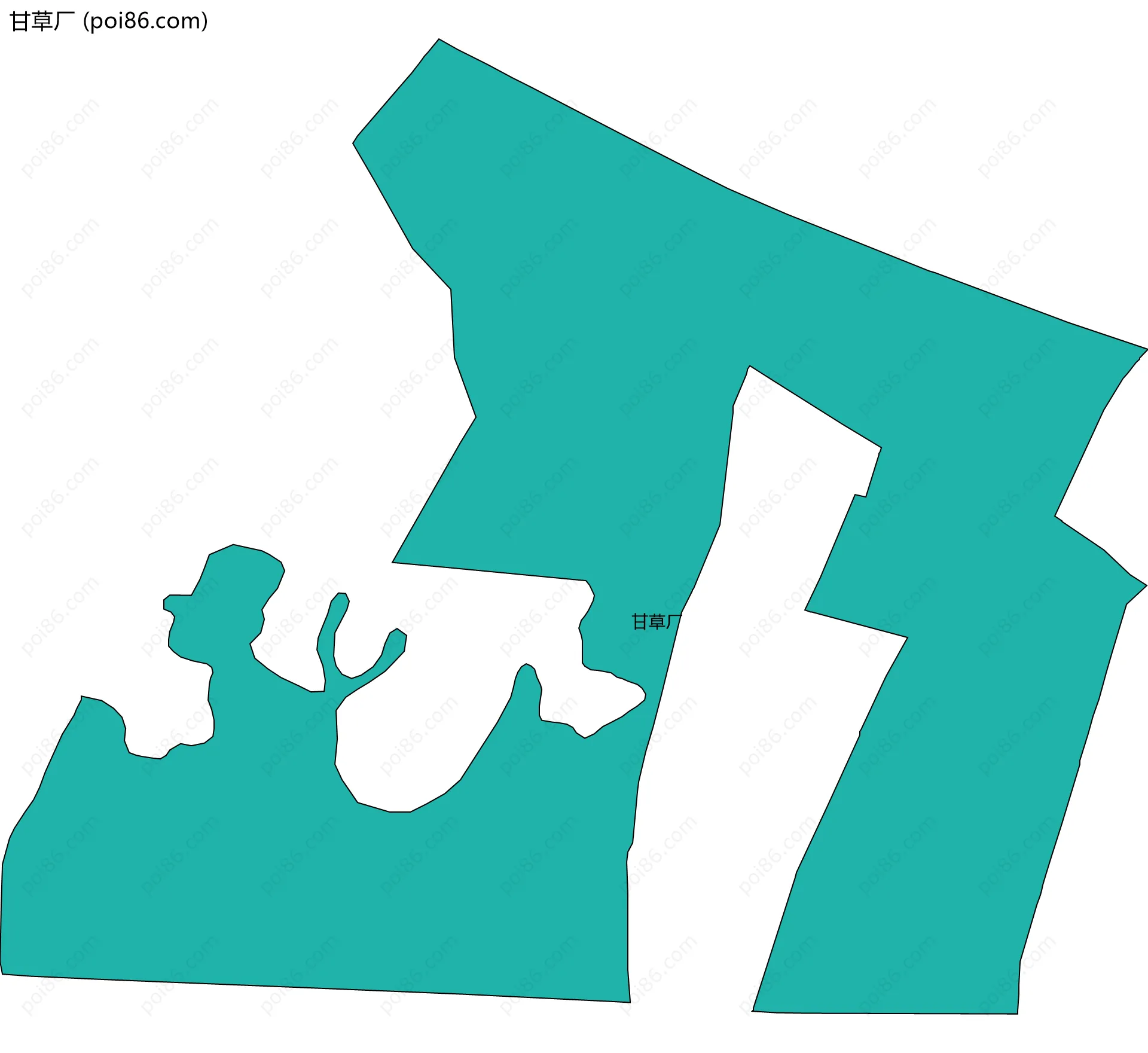 甘草厂边界地图