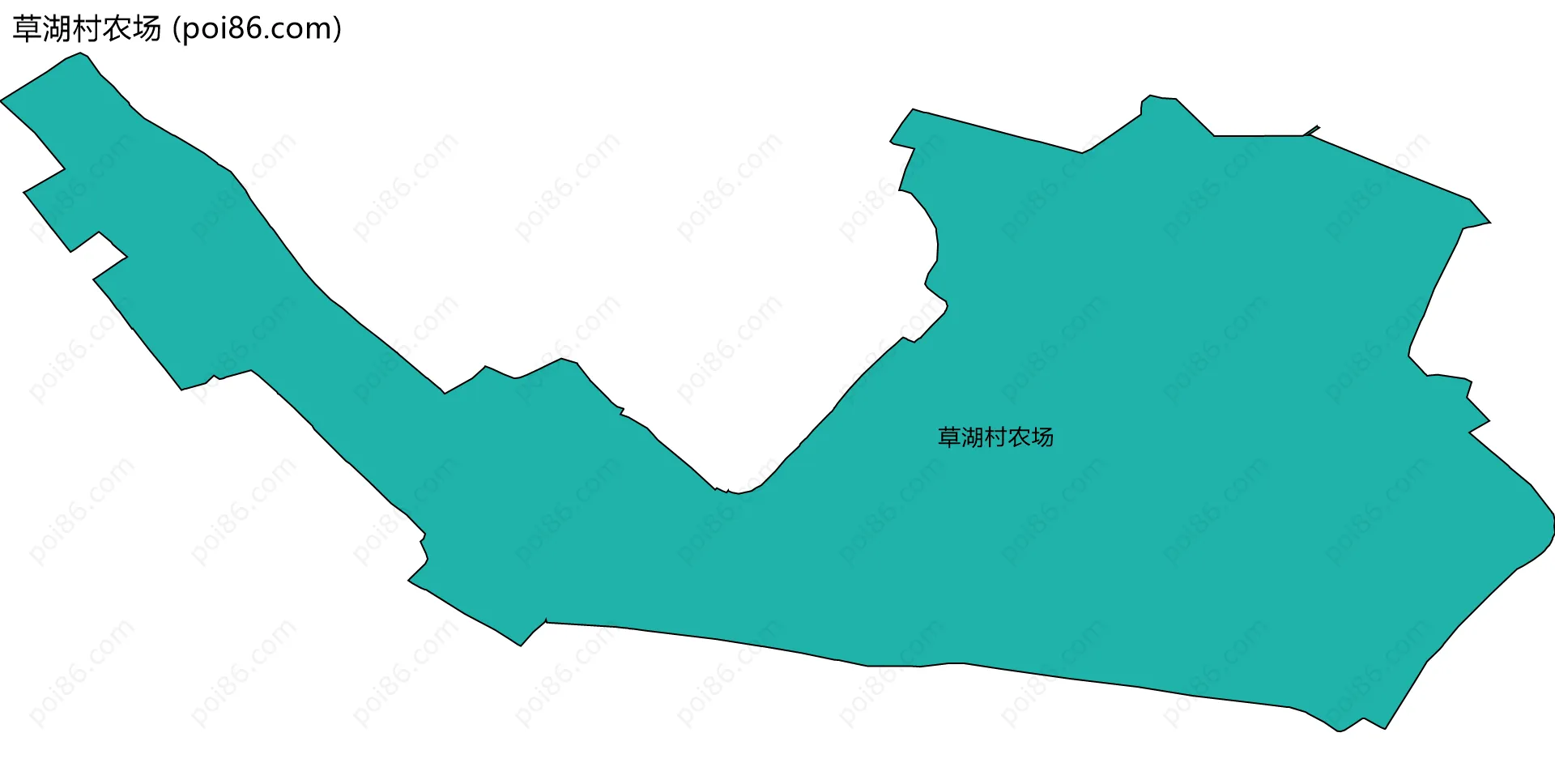 草湖村农场边界地图