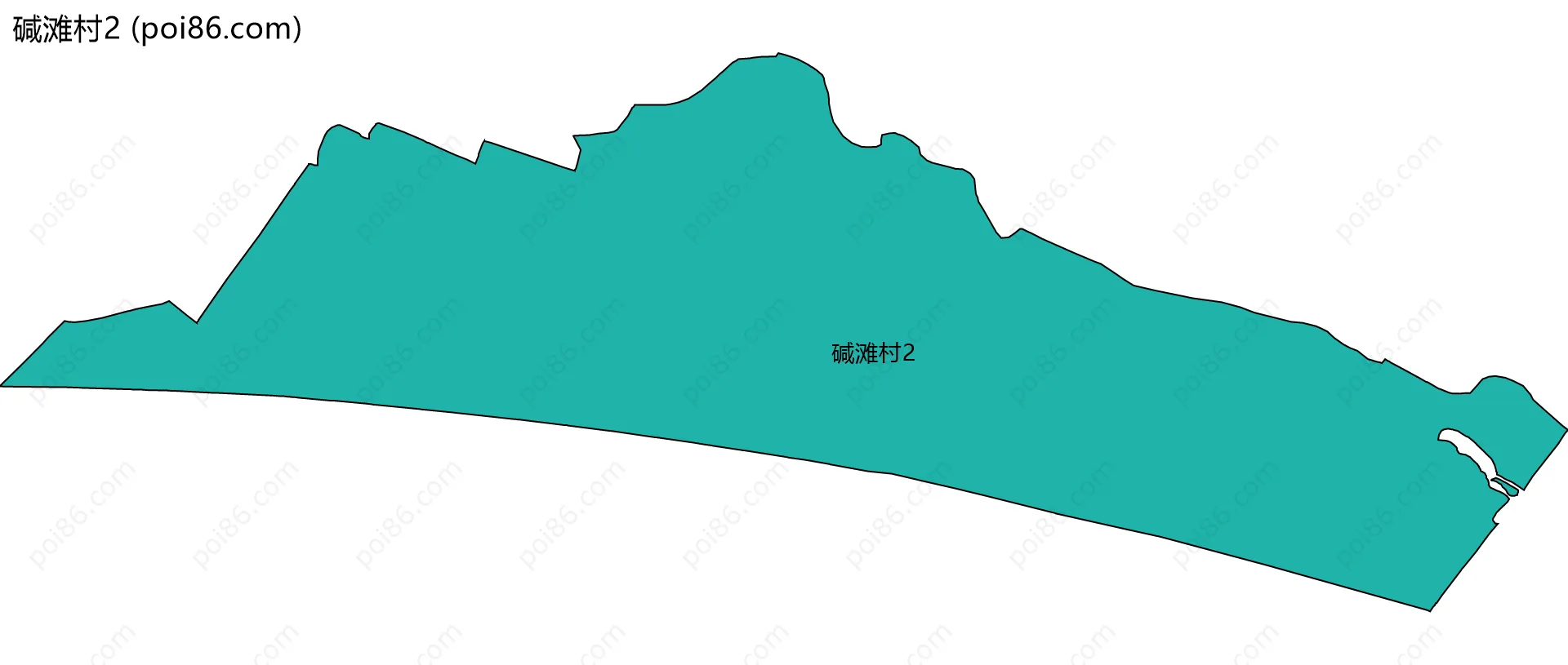 碱滩村2边界地图