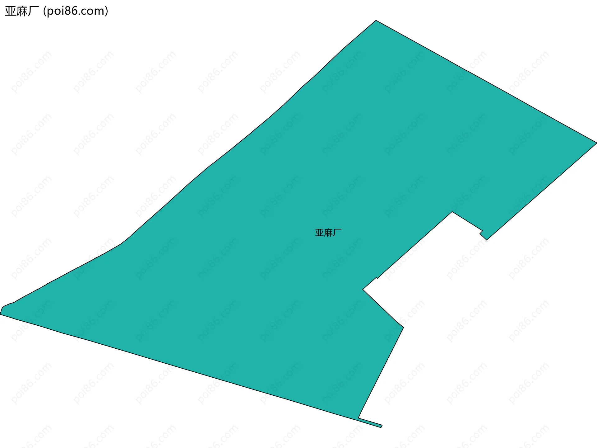 亚麻厂边界地图