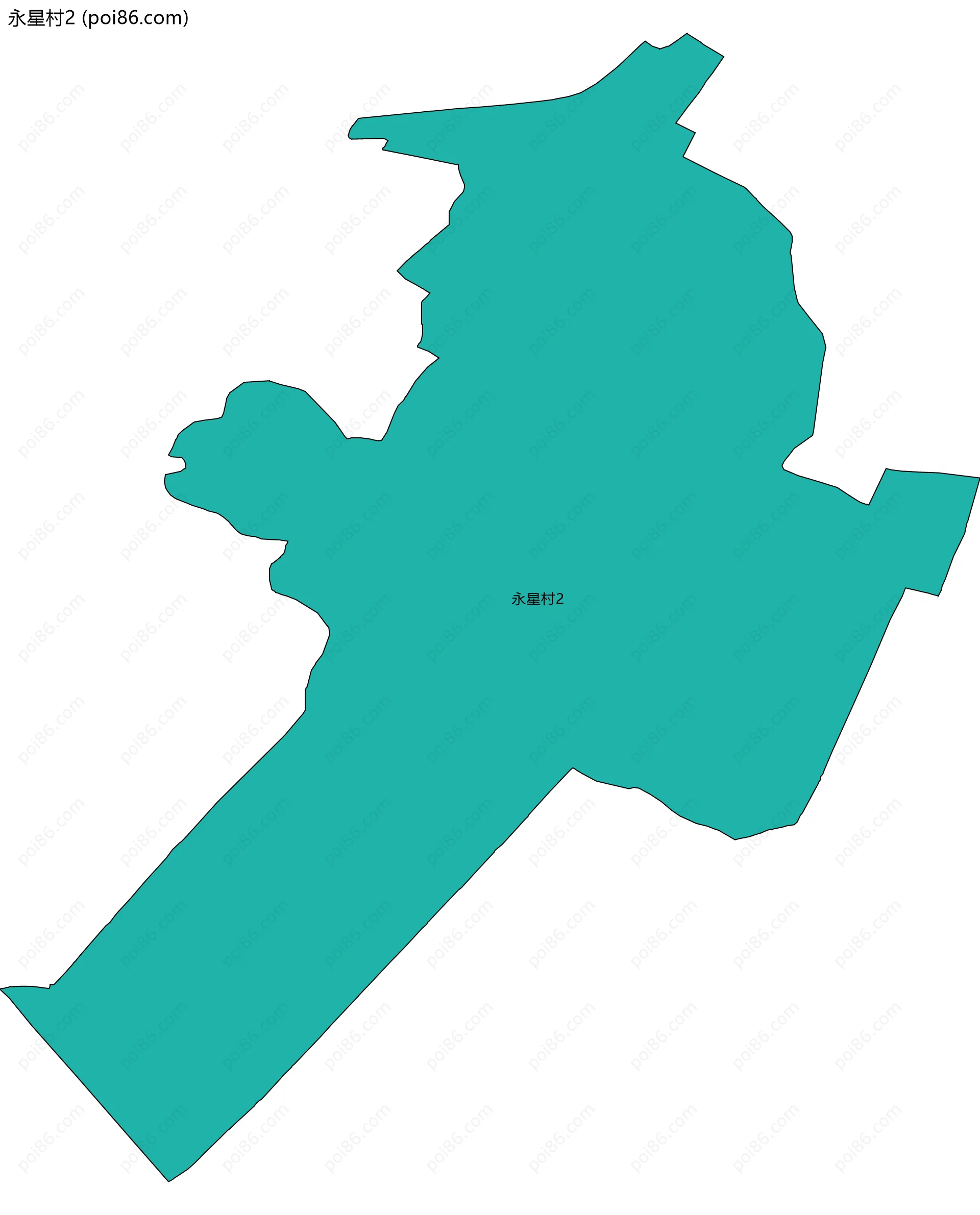 永星村2边界地图