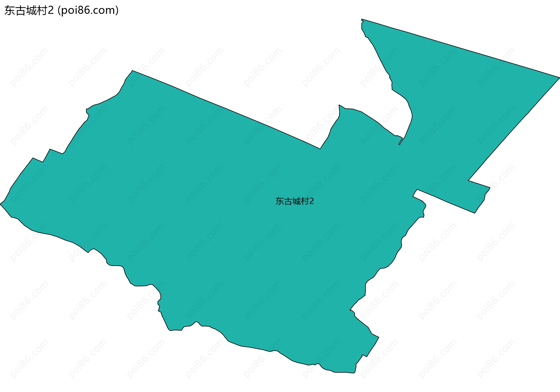 东古城村2边界地图