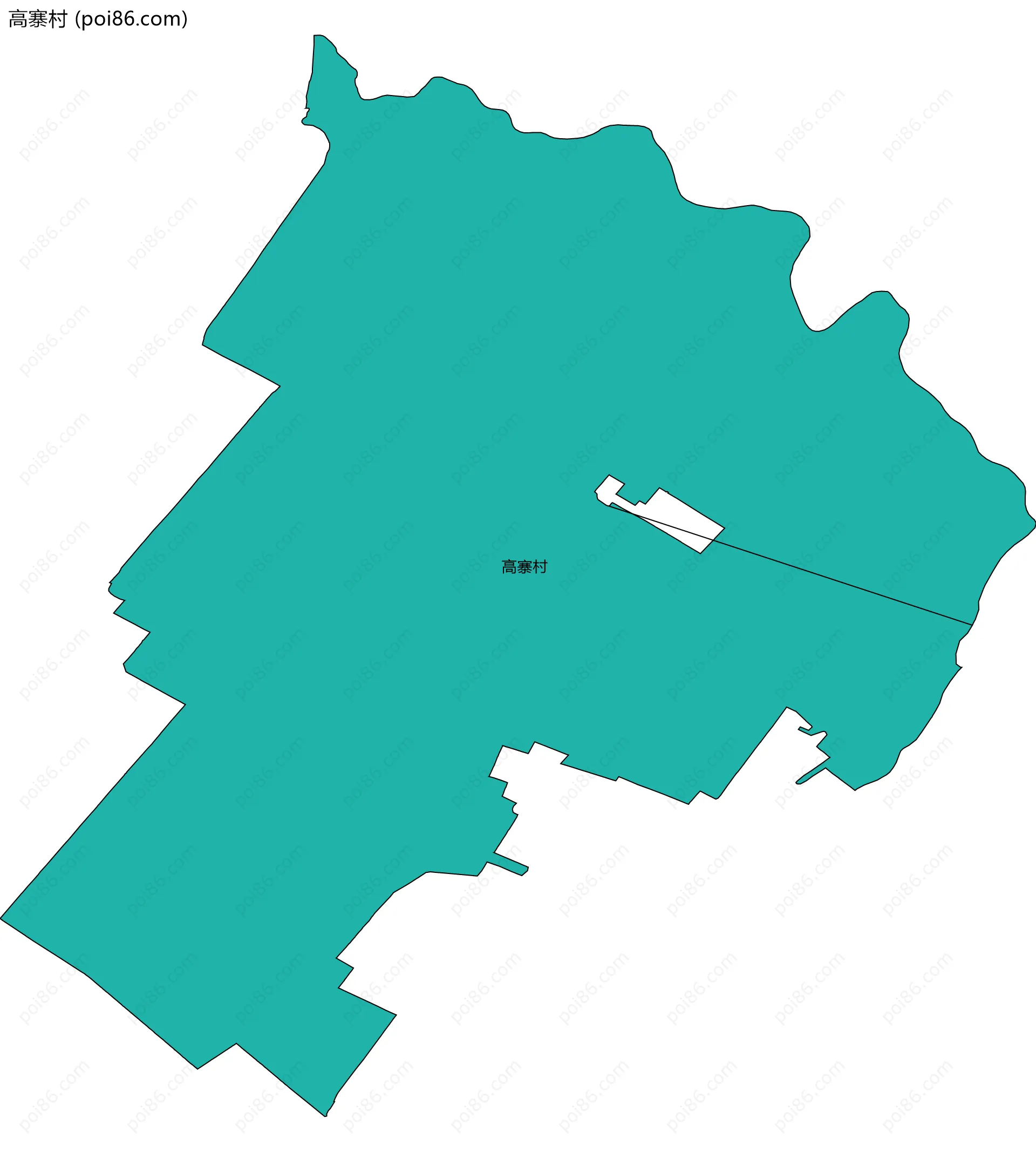 高寨村边界地图