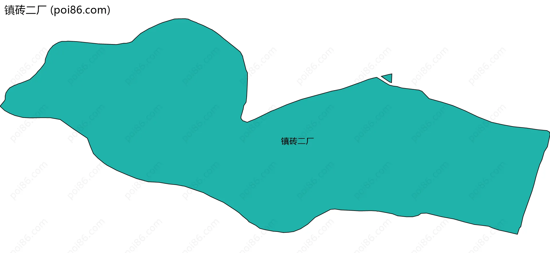 镇砖二厂边界地图