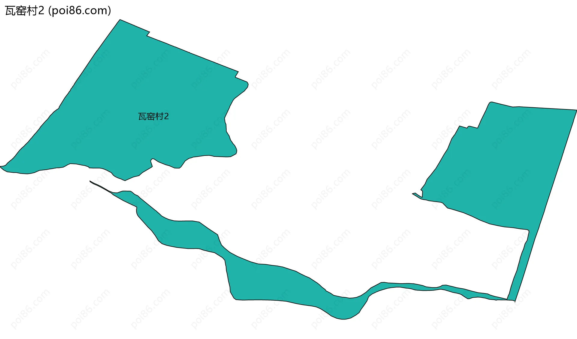 瓦窑村2边界地图