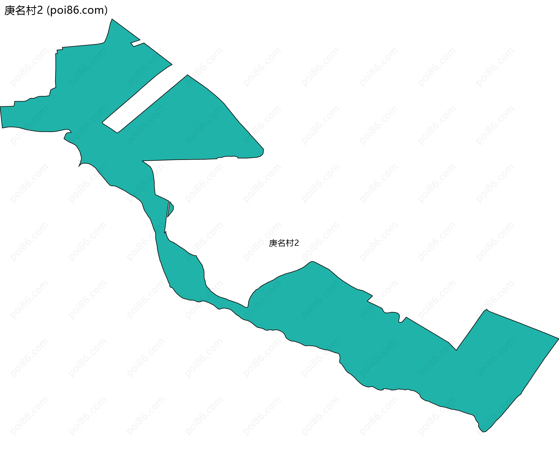 庚名村2边界地图