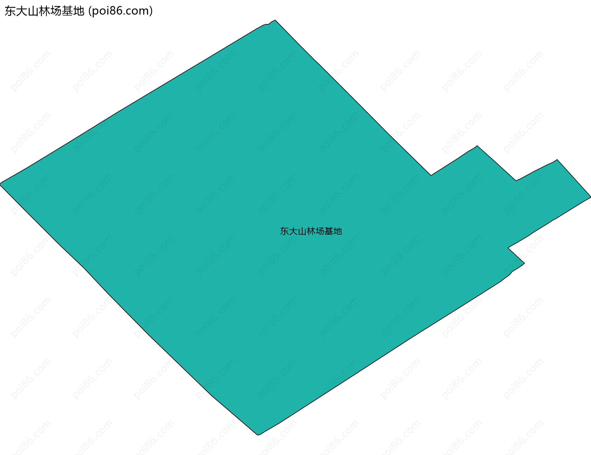 东大山林场基地边界地图