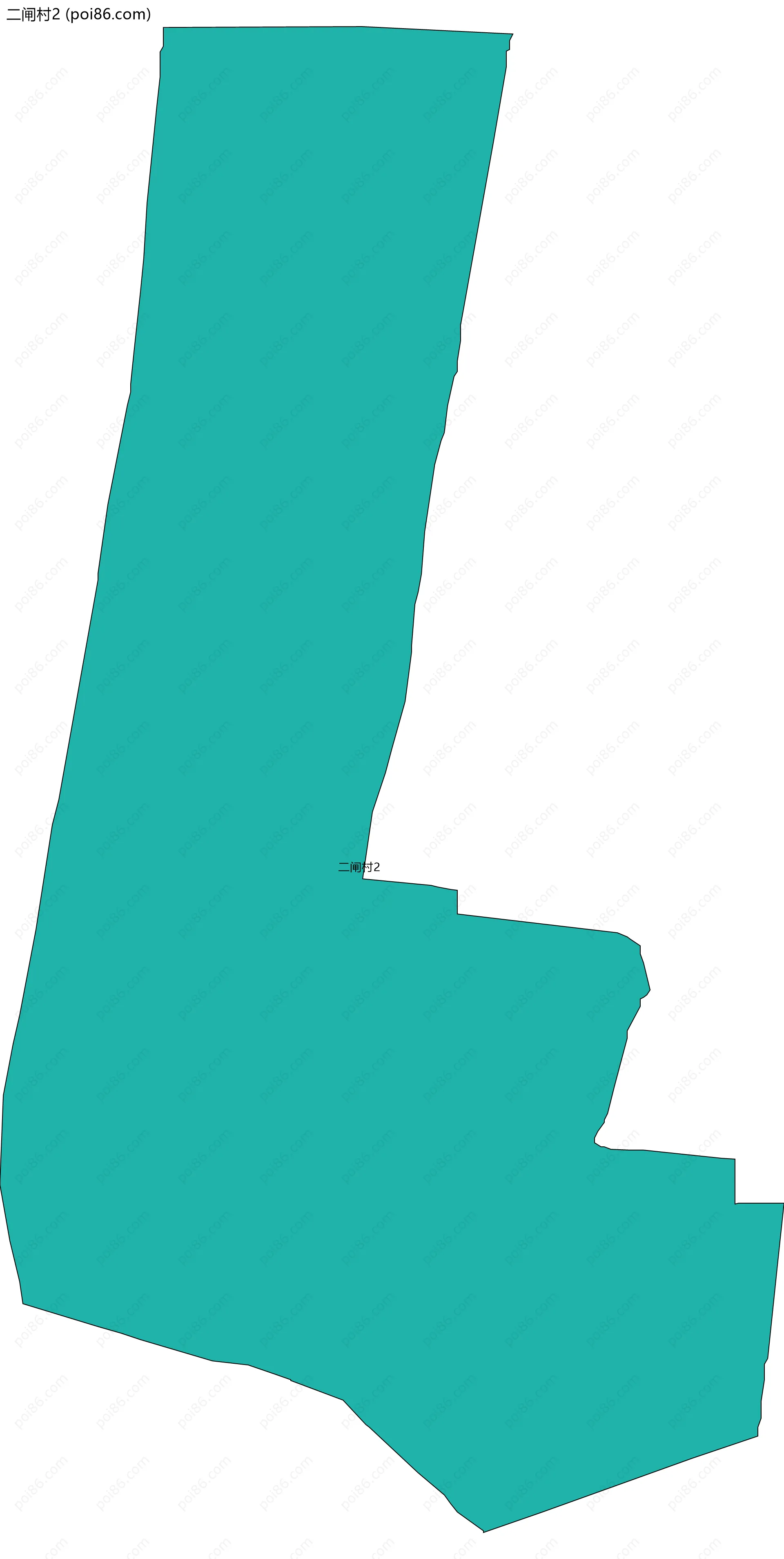 二闸村2边界地图