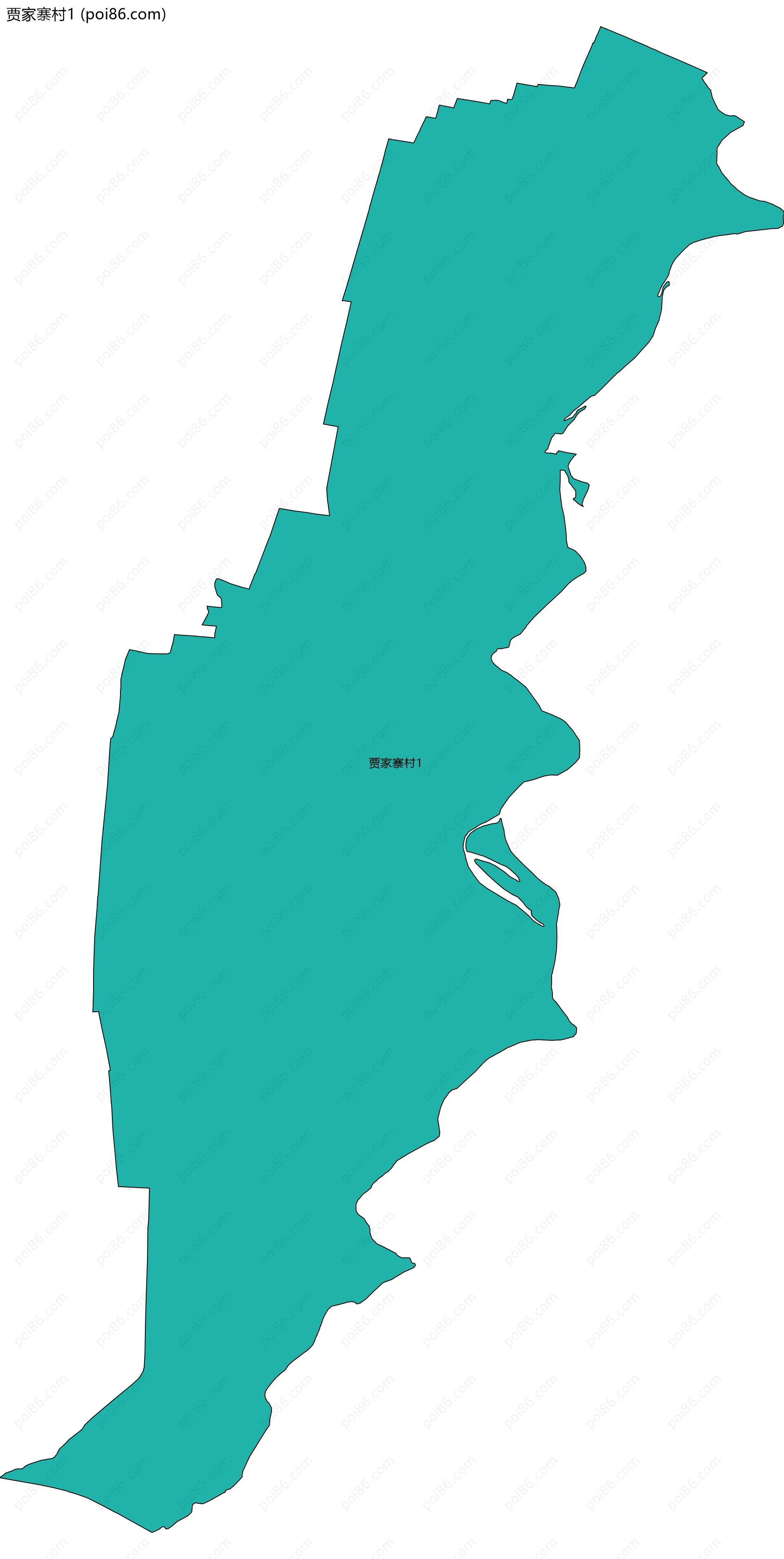 贾家寨村1边界地图