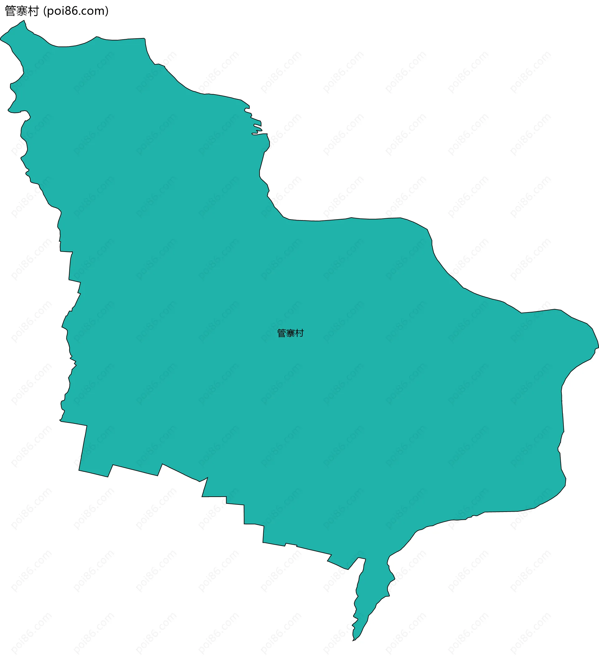管寨村边界地图