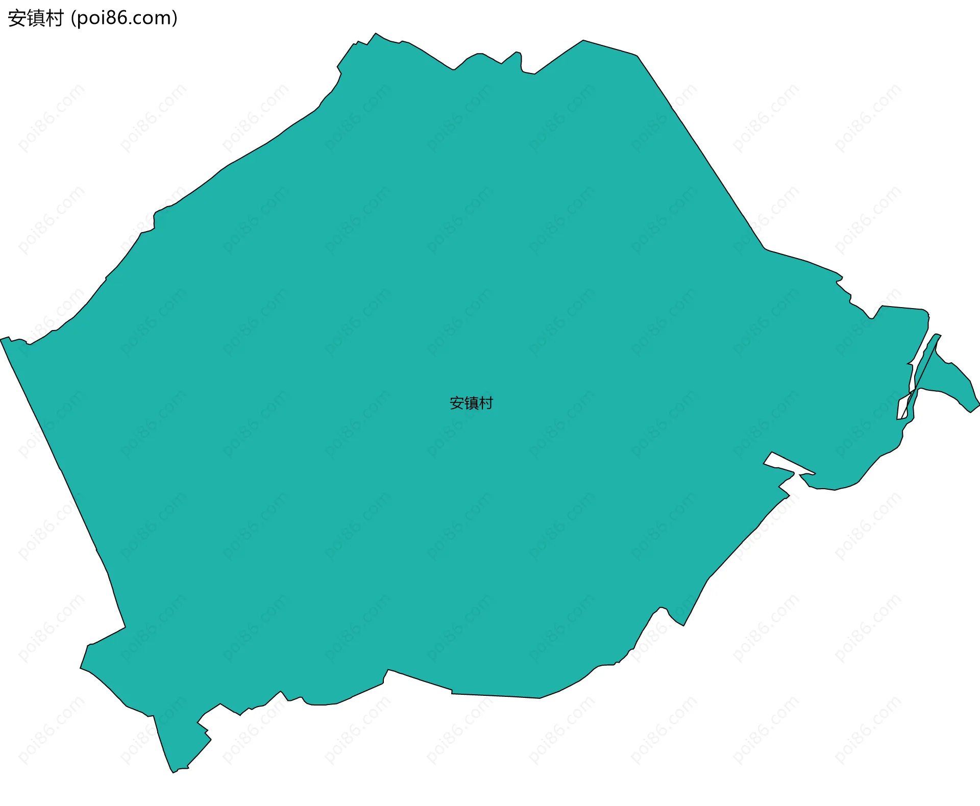 安镇村边界地图