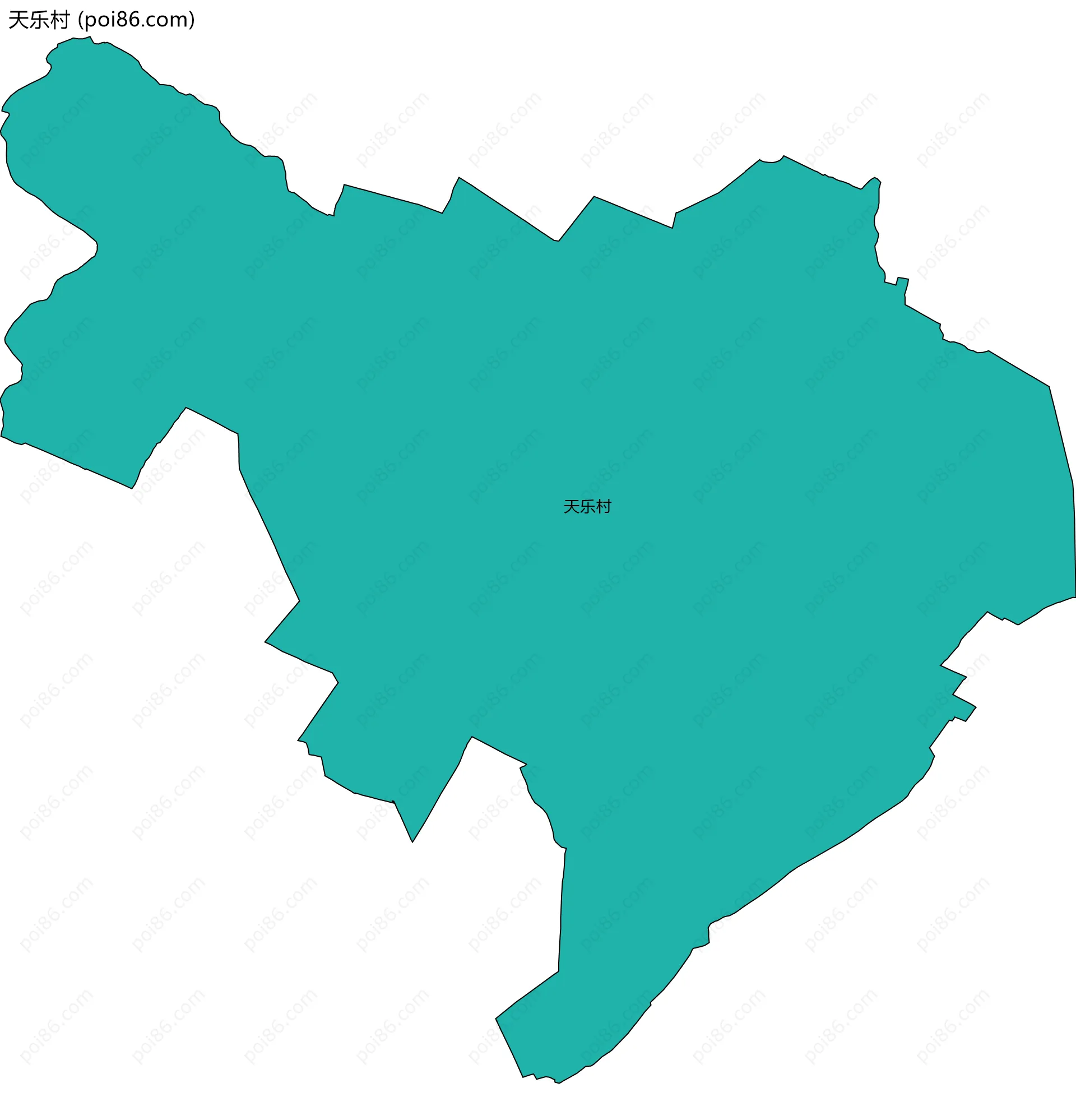 天乐村边界地图