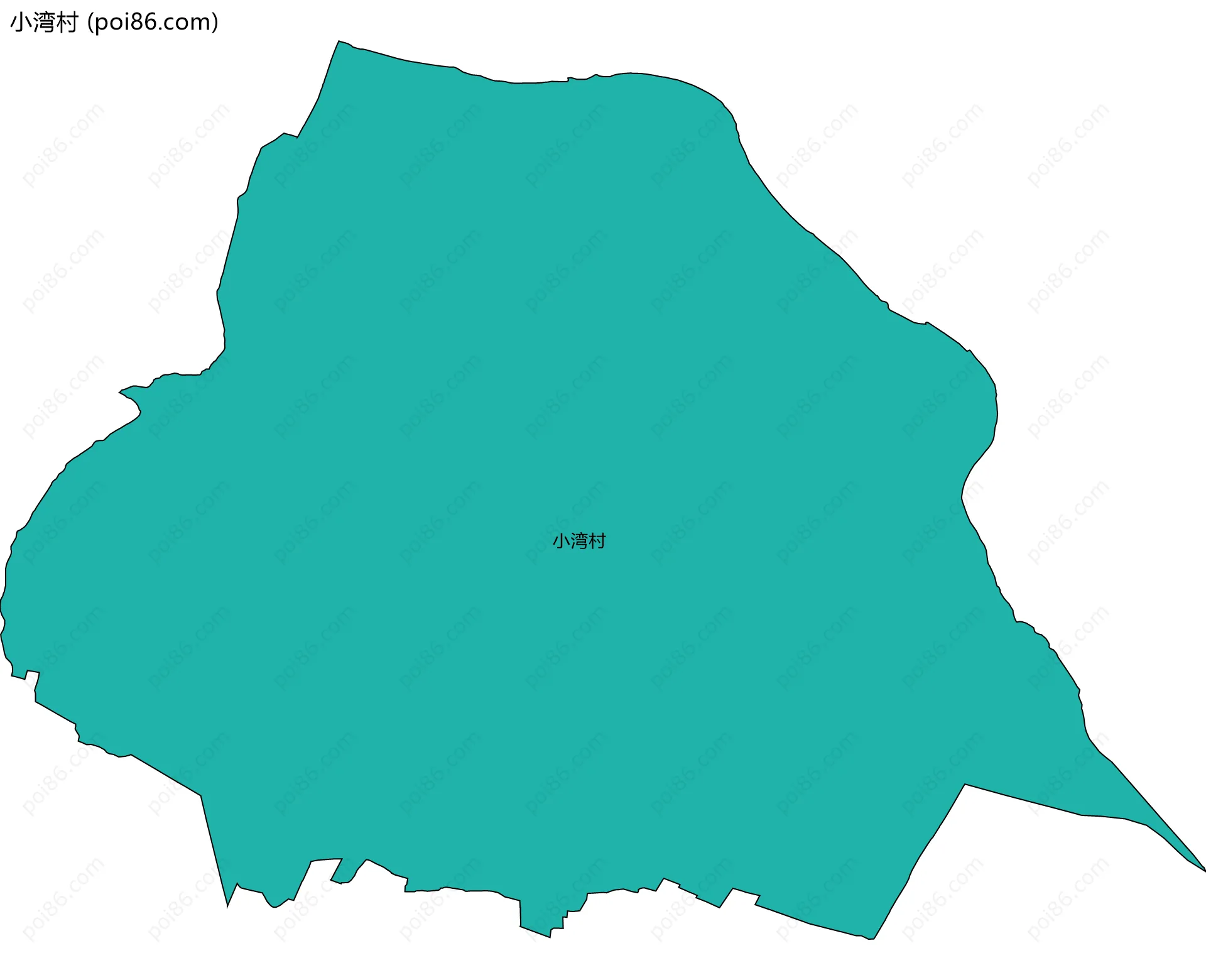 小湾村边界地图