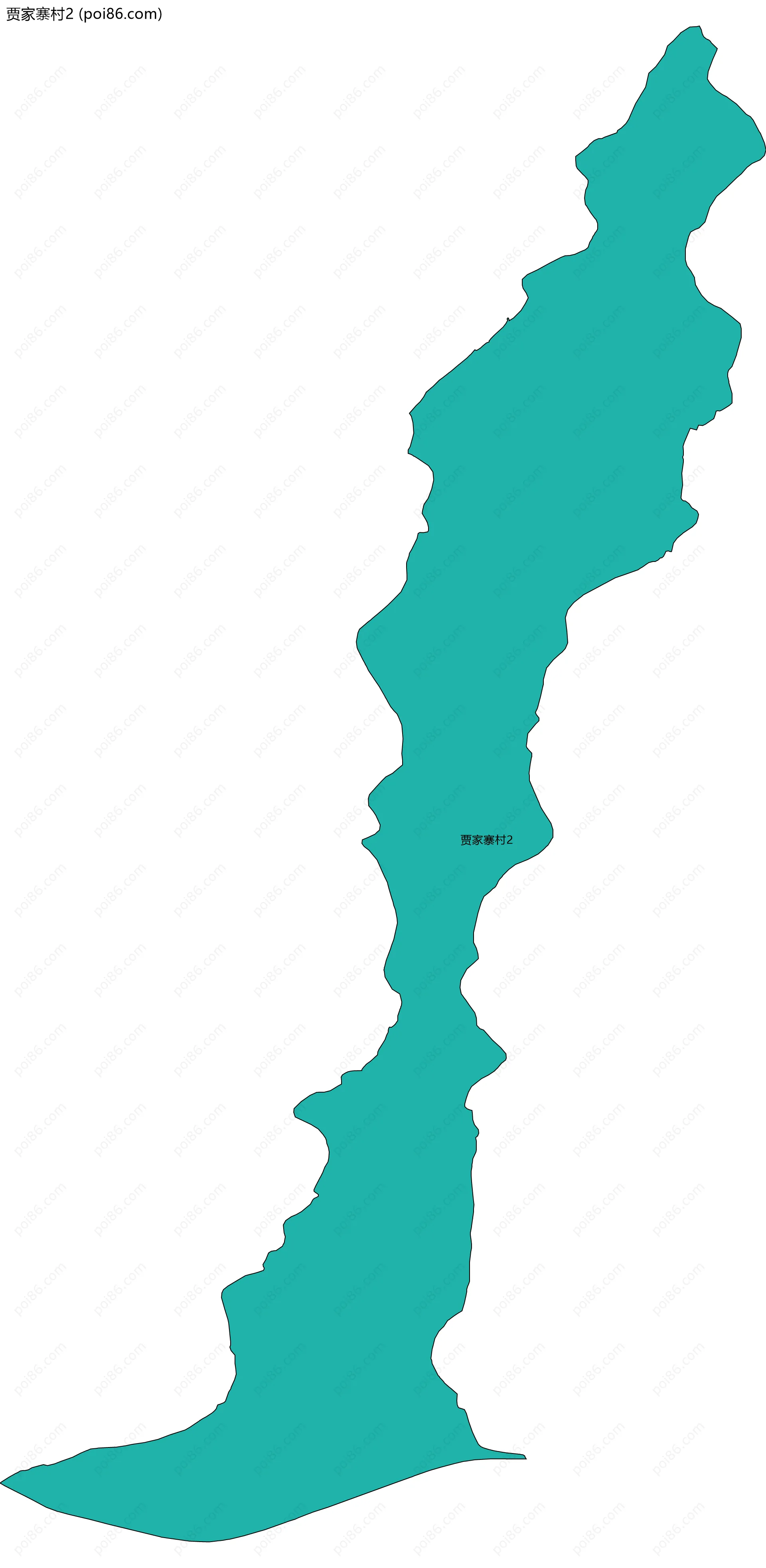 贾家寨村2边界地图