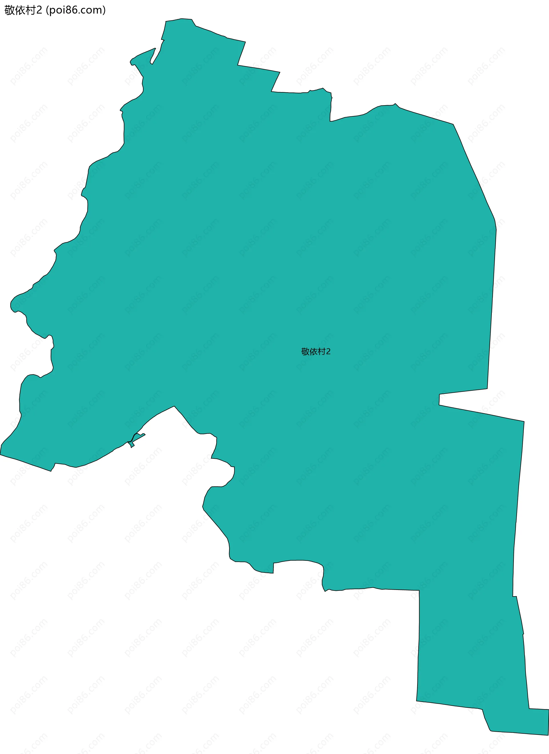 敬依村2边界地图