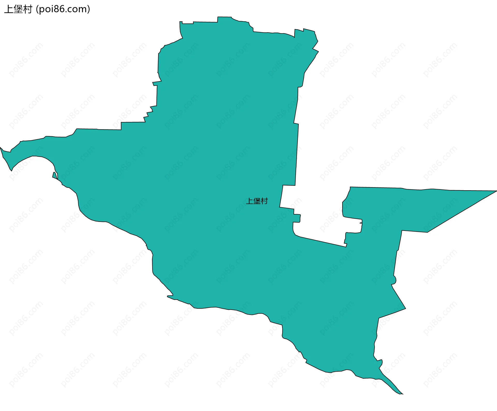 上堡村边界地图