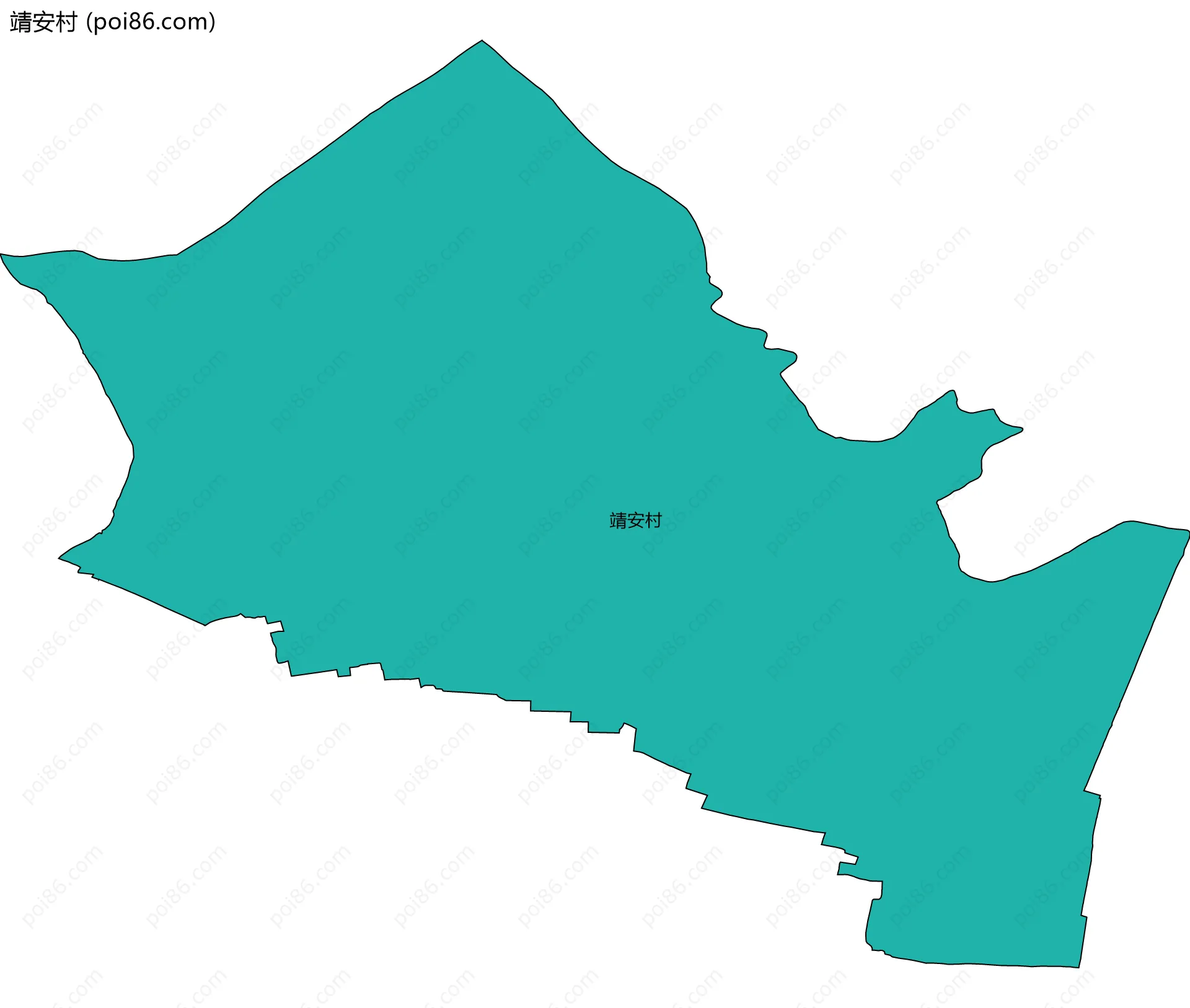 靖安村边界地图