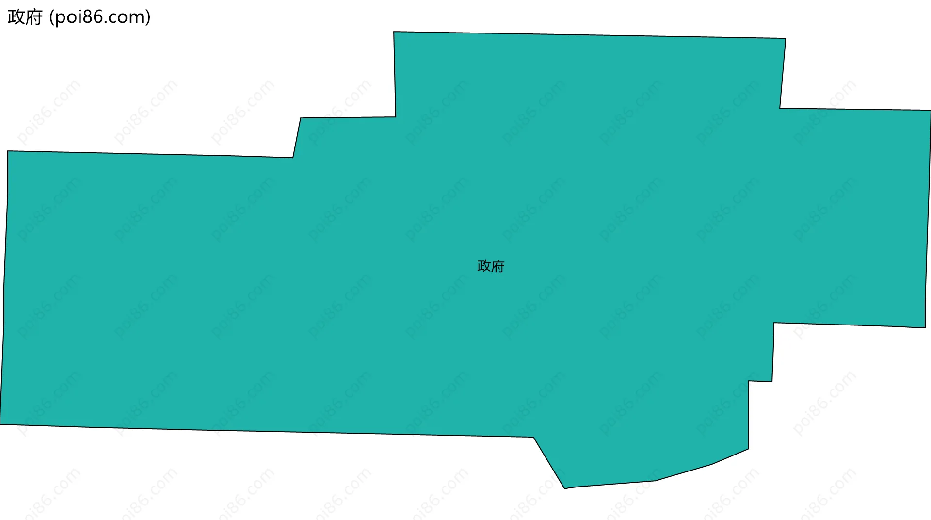 政府边界地图