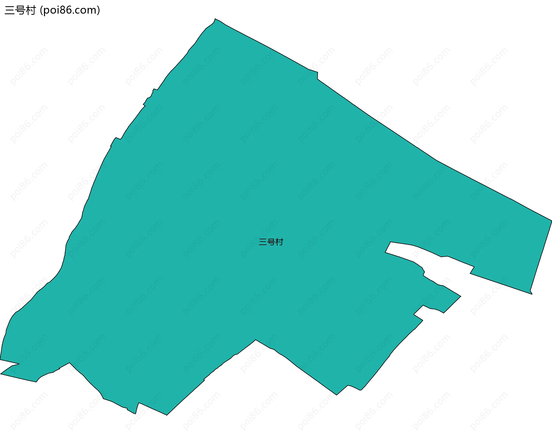 三号村边界地图