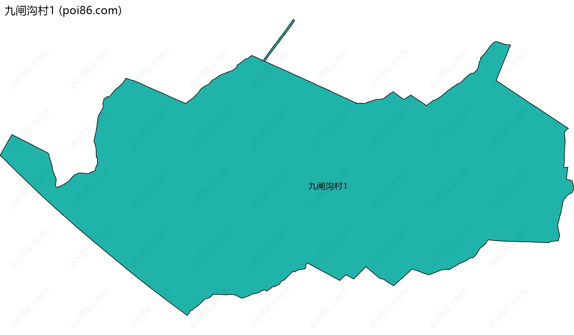 九闸沟村1边界地图