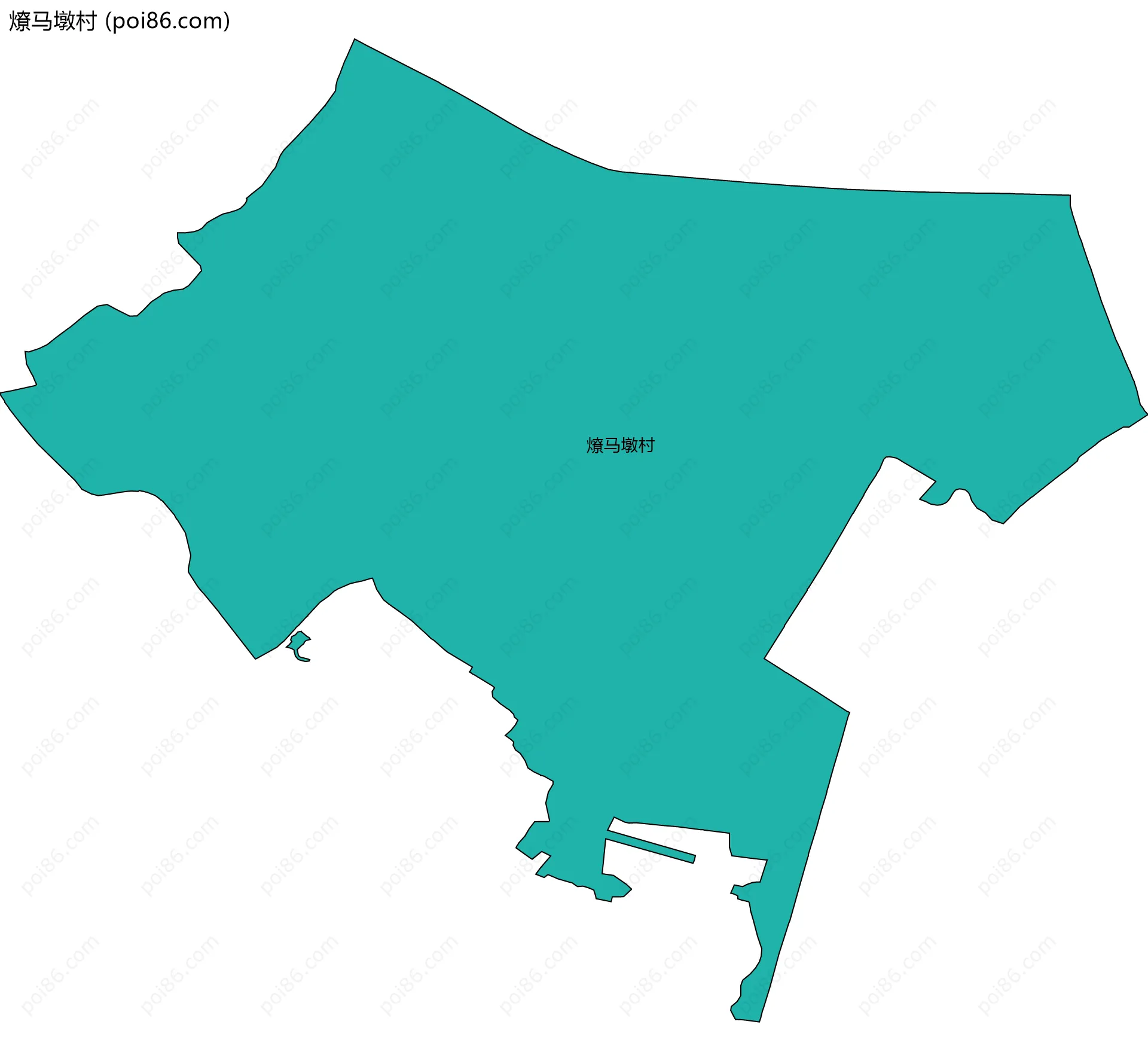 燎马墩村边界地图