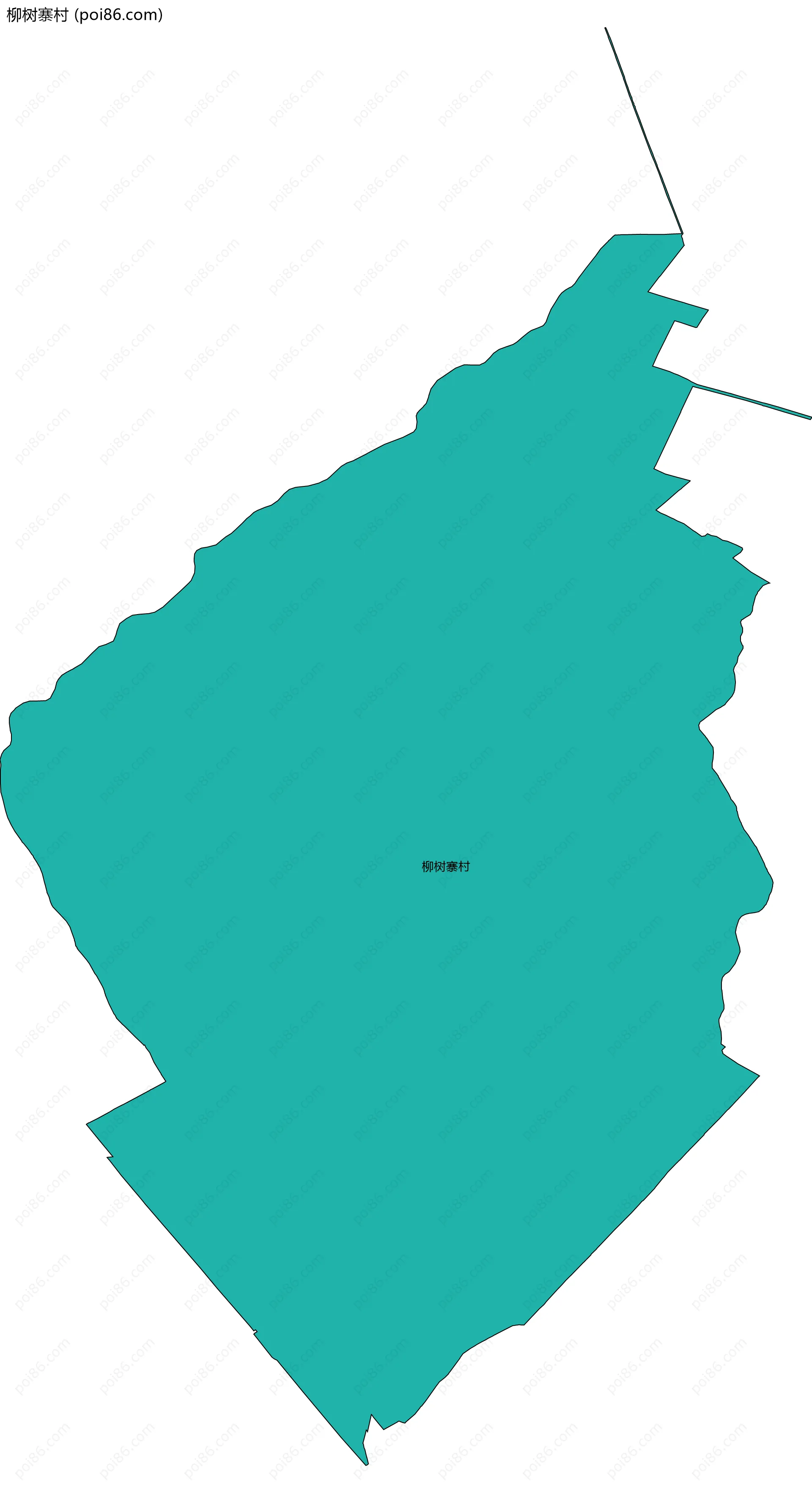 柳树寨村边界地图