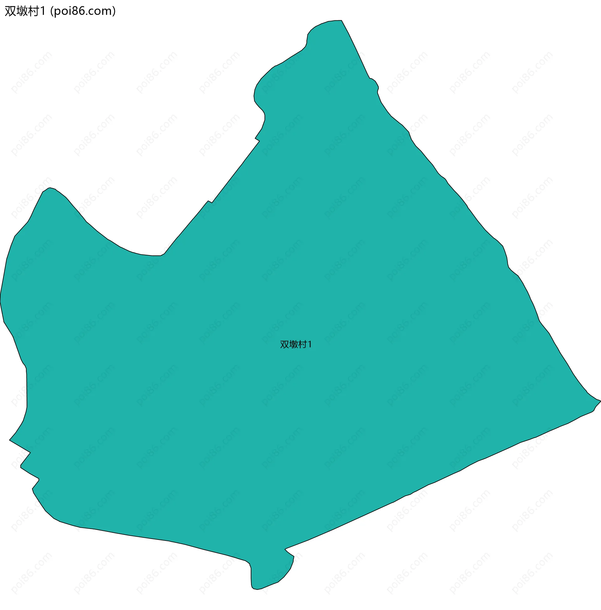 双墩村1边界地图