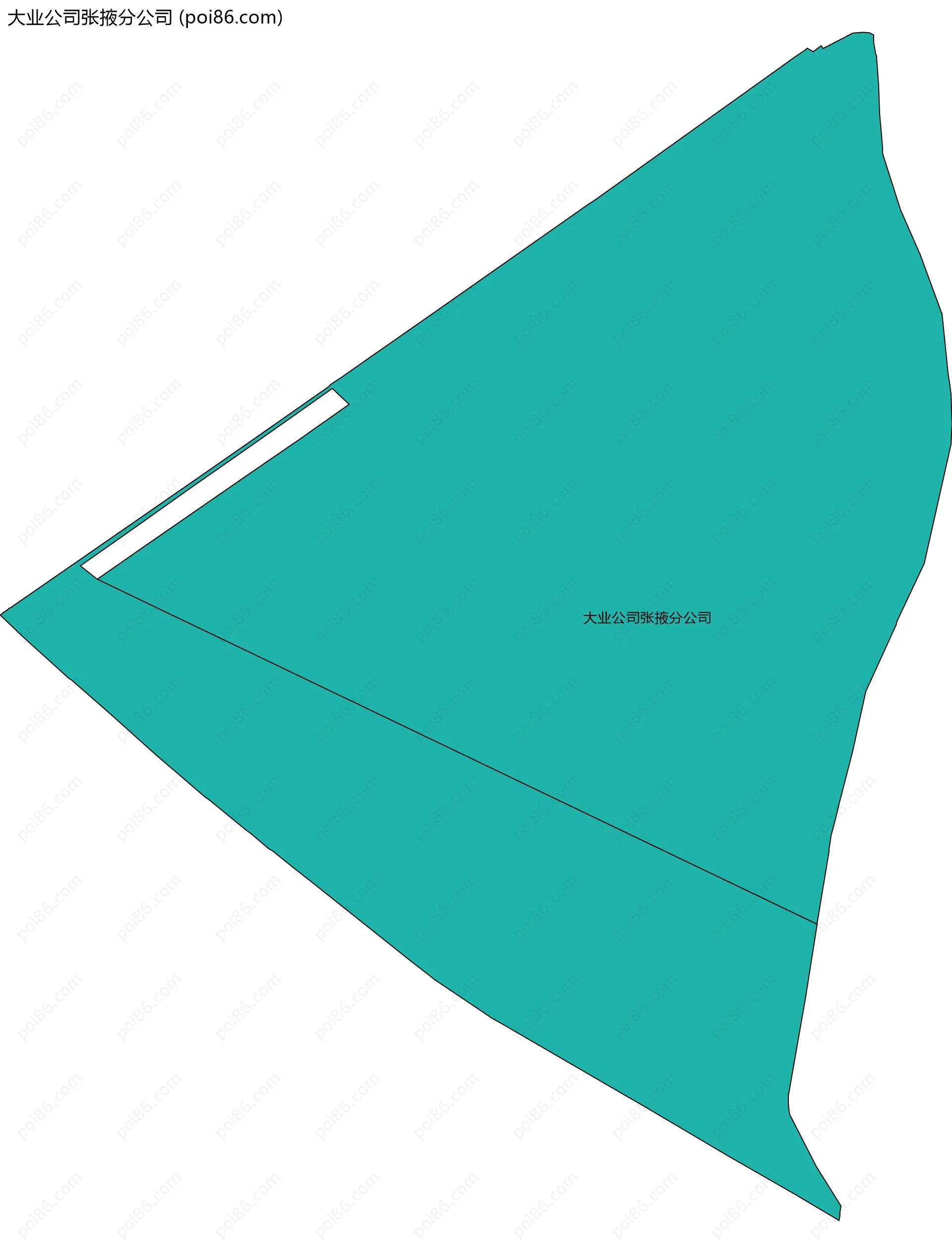 大业公司张掖分公司边界地图
