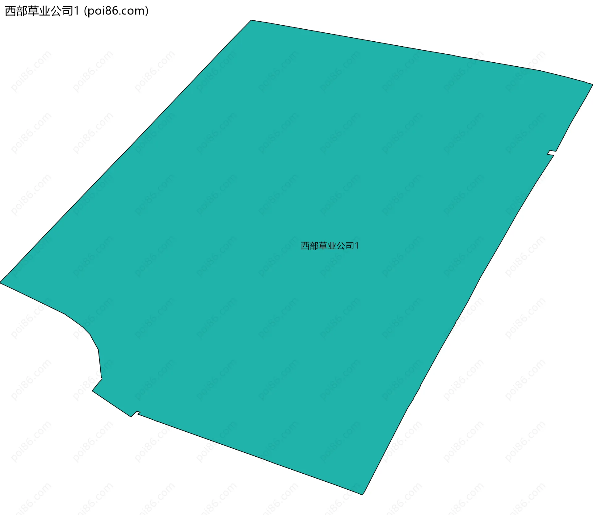 西部草业公司1边界地图