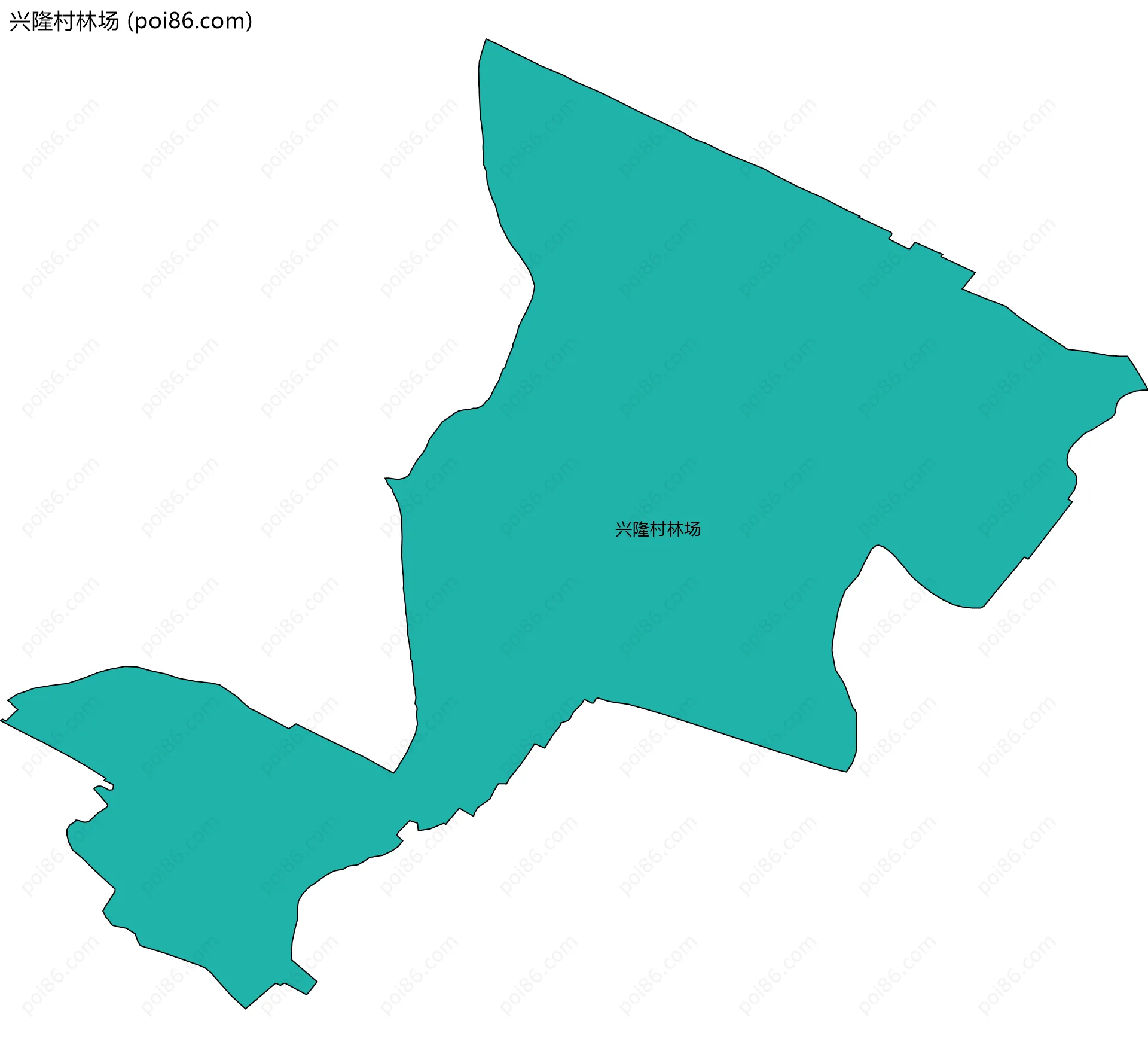 兴隆村林场边界地图