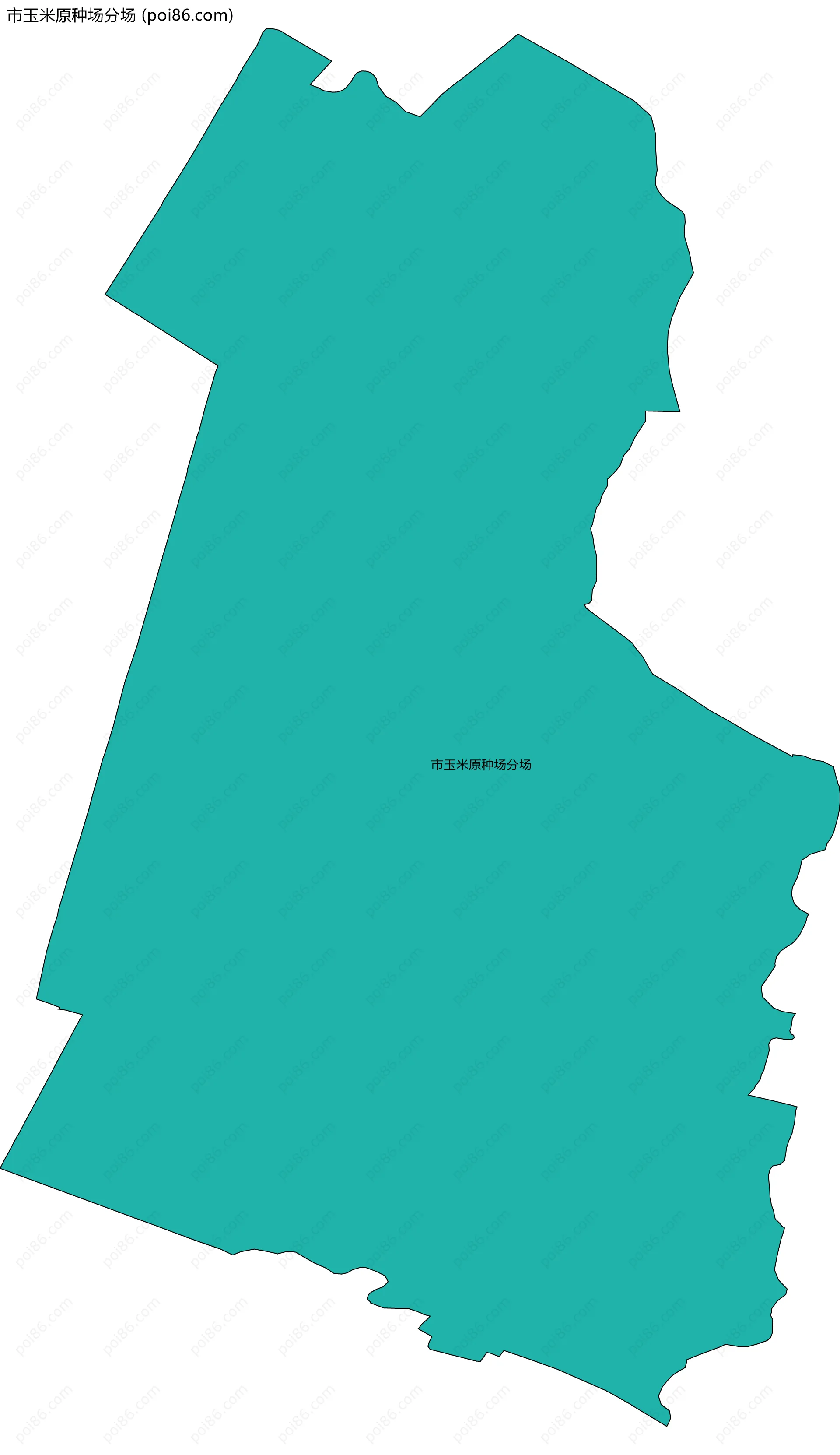 市玉米原种场分场边界地图