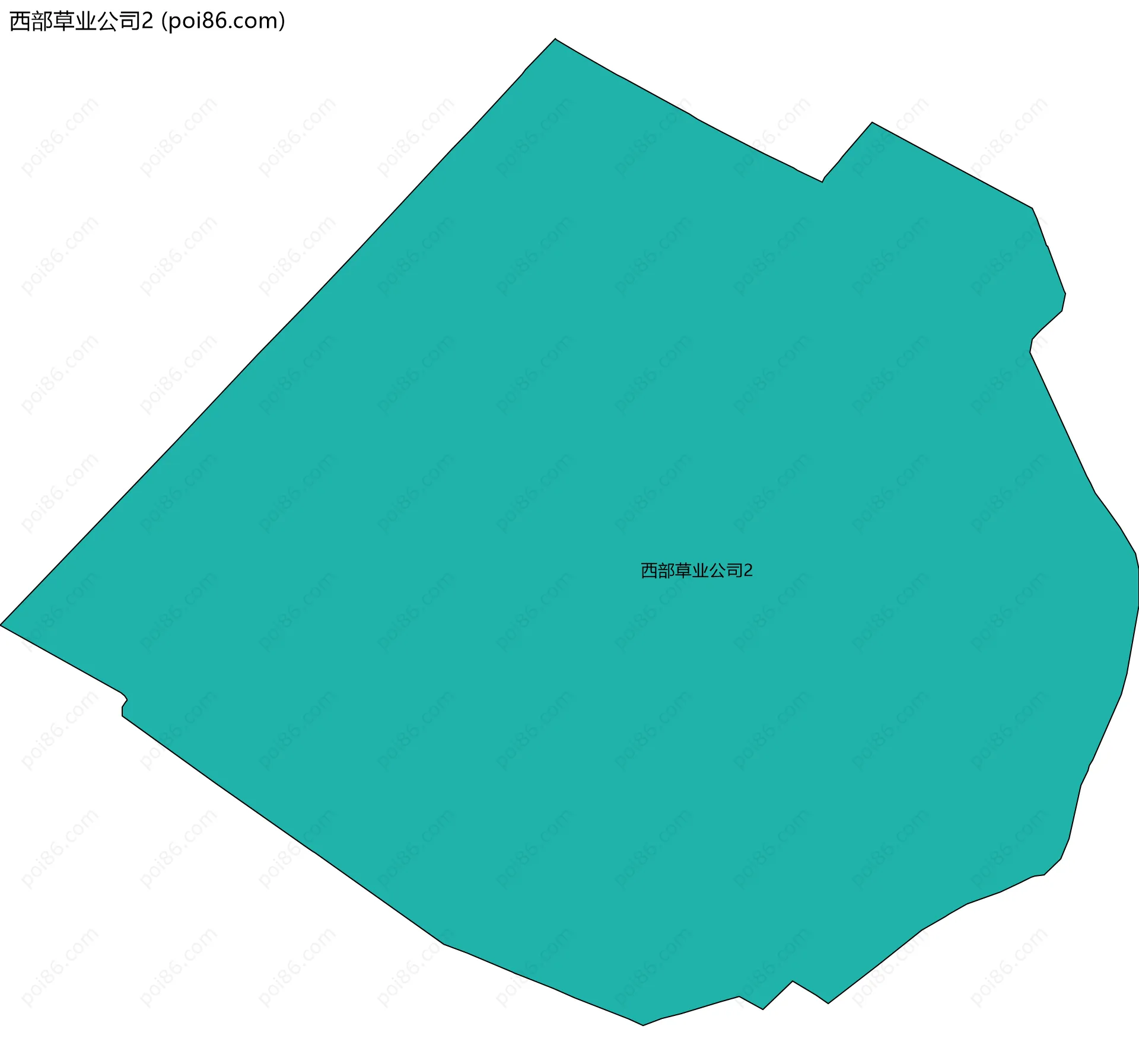 西部草业公司2边界地图