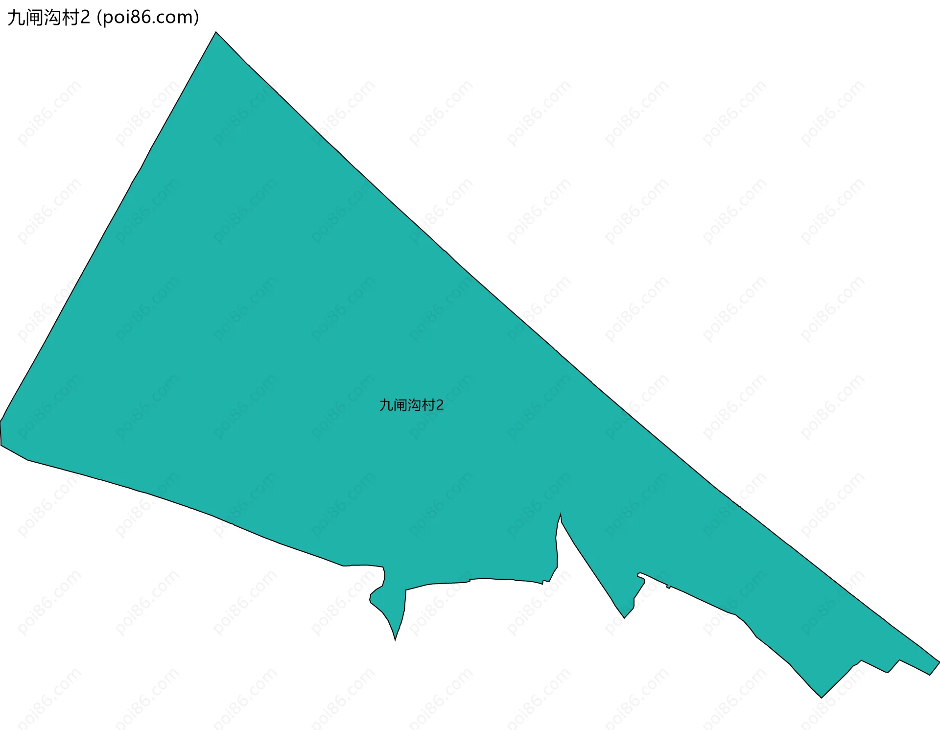 九闸沟村2边界地图