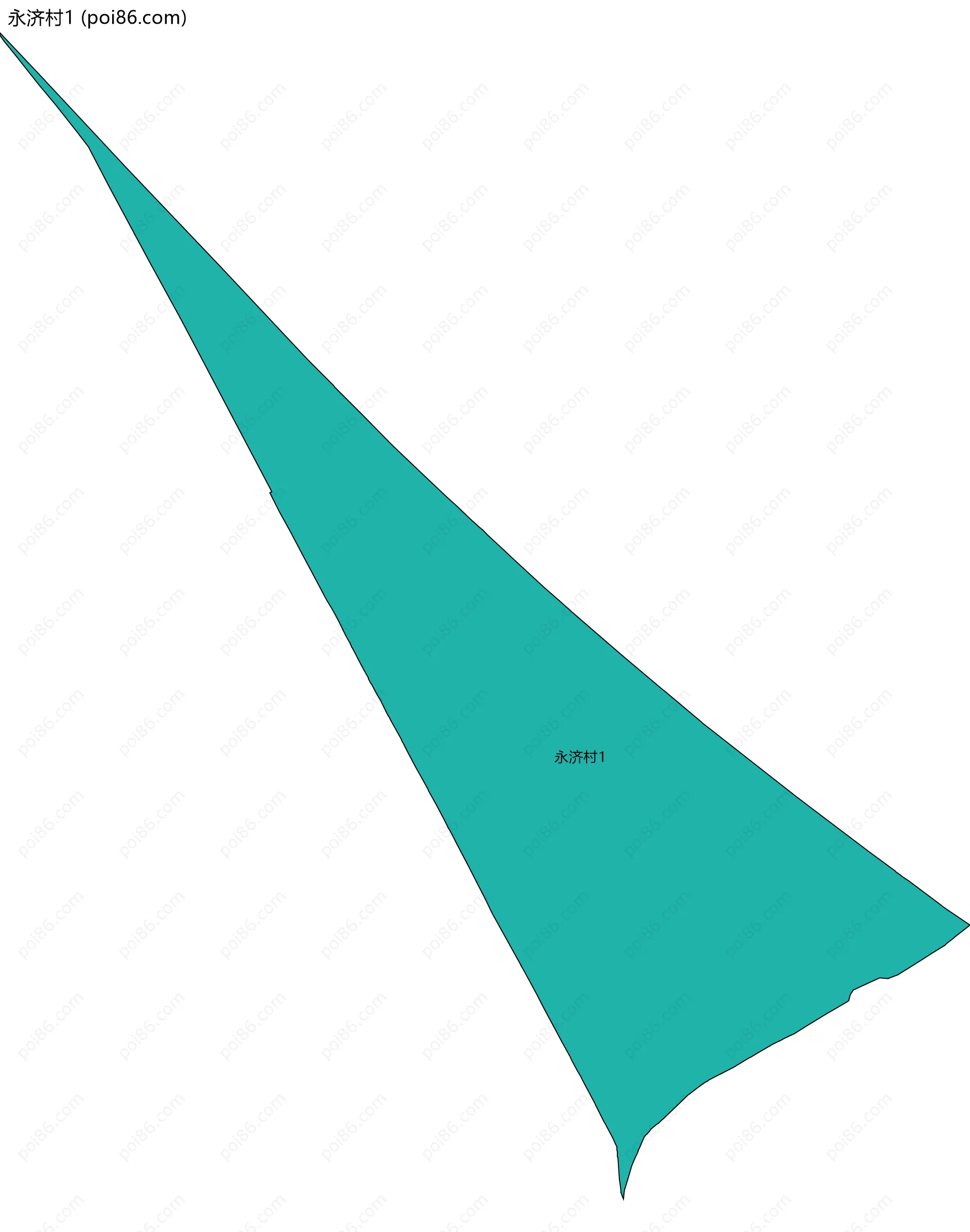 永济村1边界地图