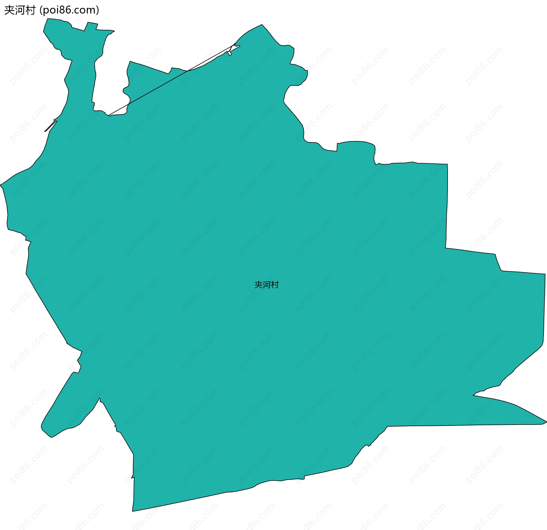 夹河村边界地图